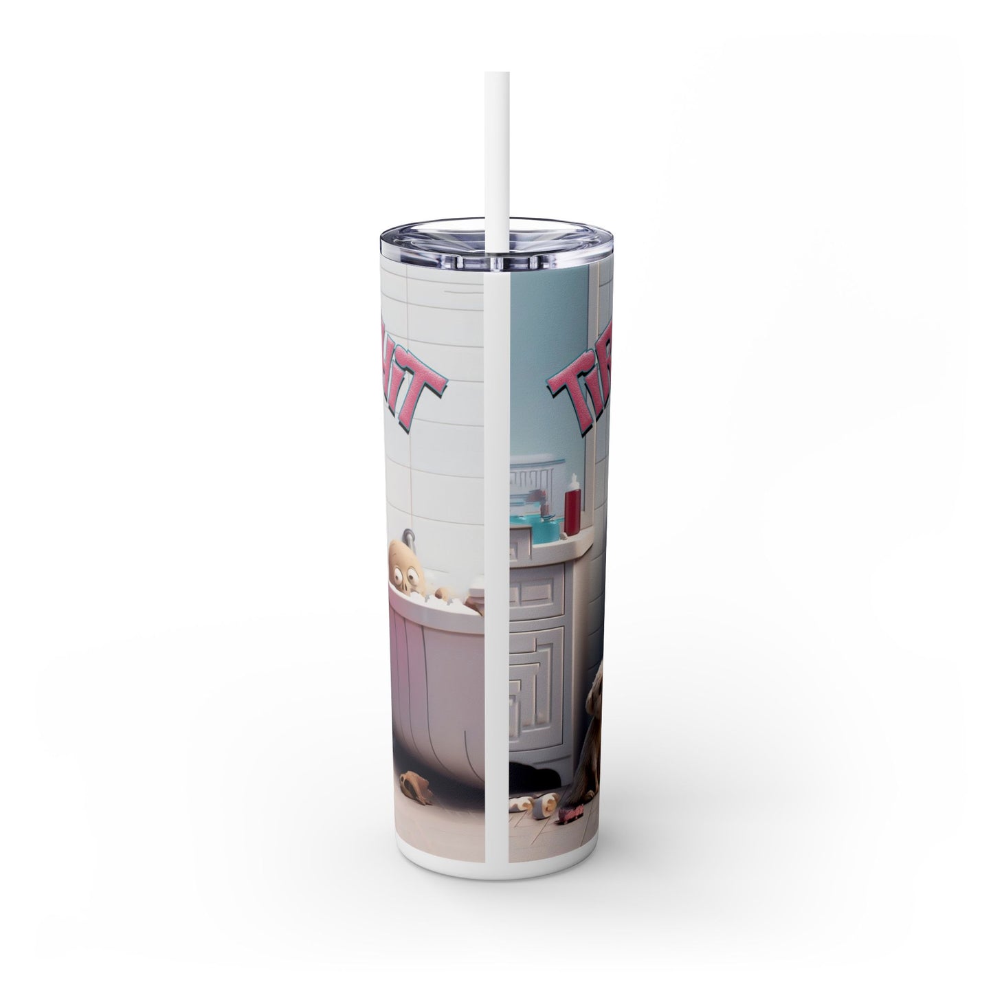 Tired Mom Ish' Tumbler with Straw, 20oz
