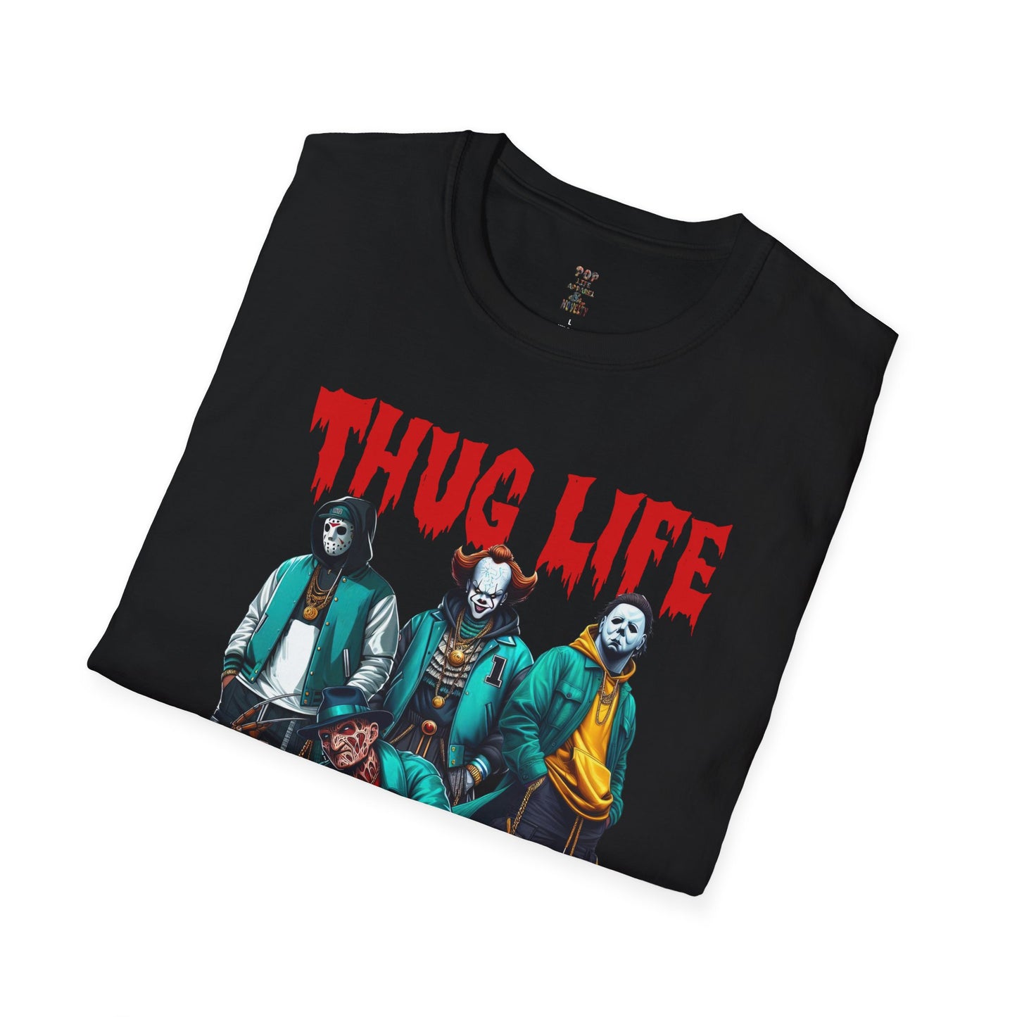Thug Life Horror Club Pic Unisex Softstyle T-Shirt