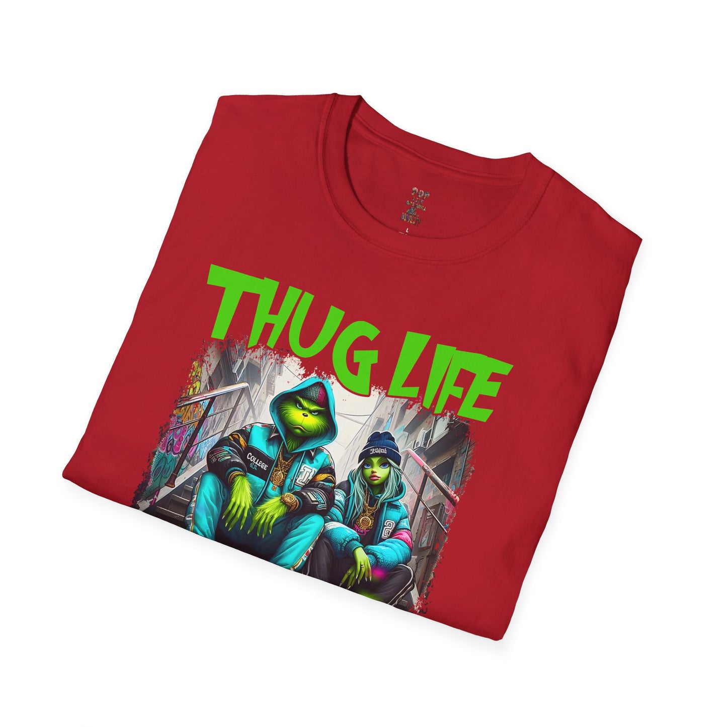 Copy of Grinch Chick Just Waiting For Christmas Softstyle T-Shirt