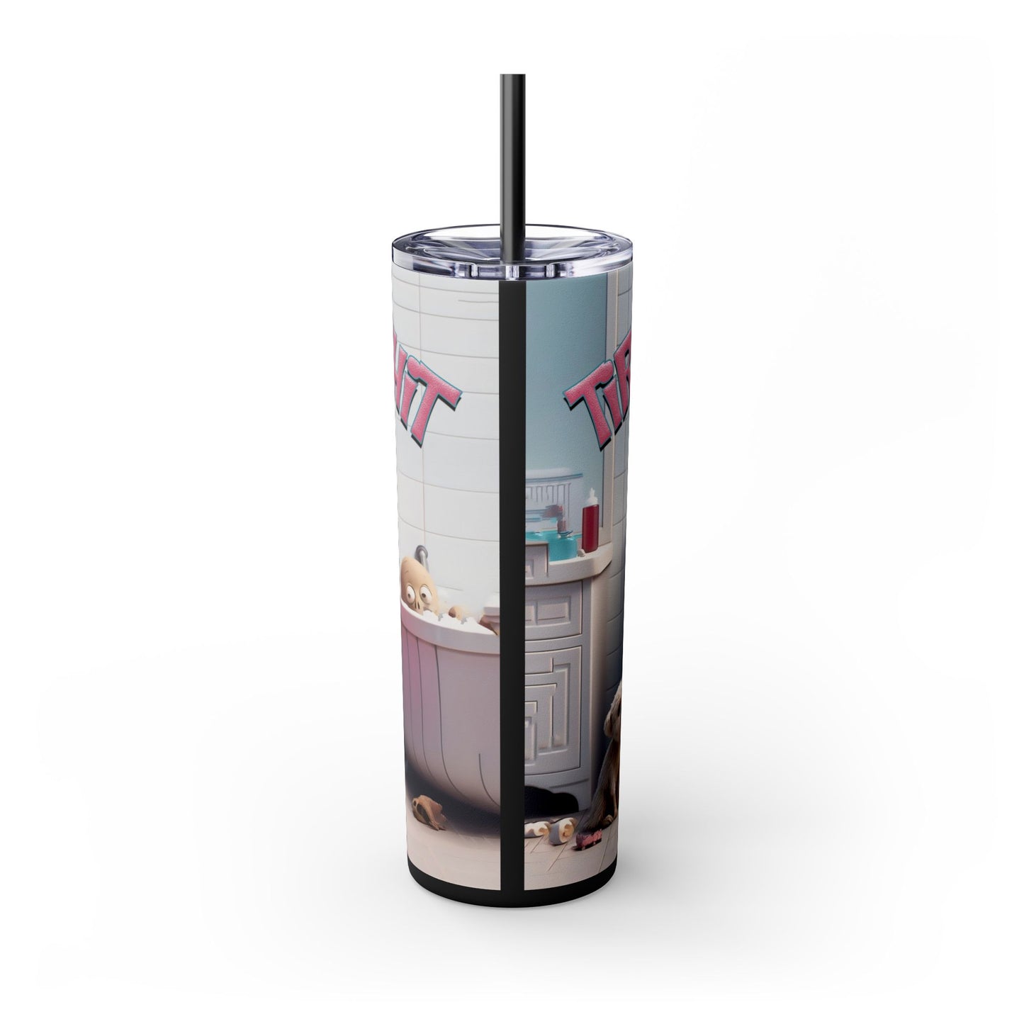 Tired Mom Ish' Tumbler with Straw, 20oz