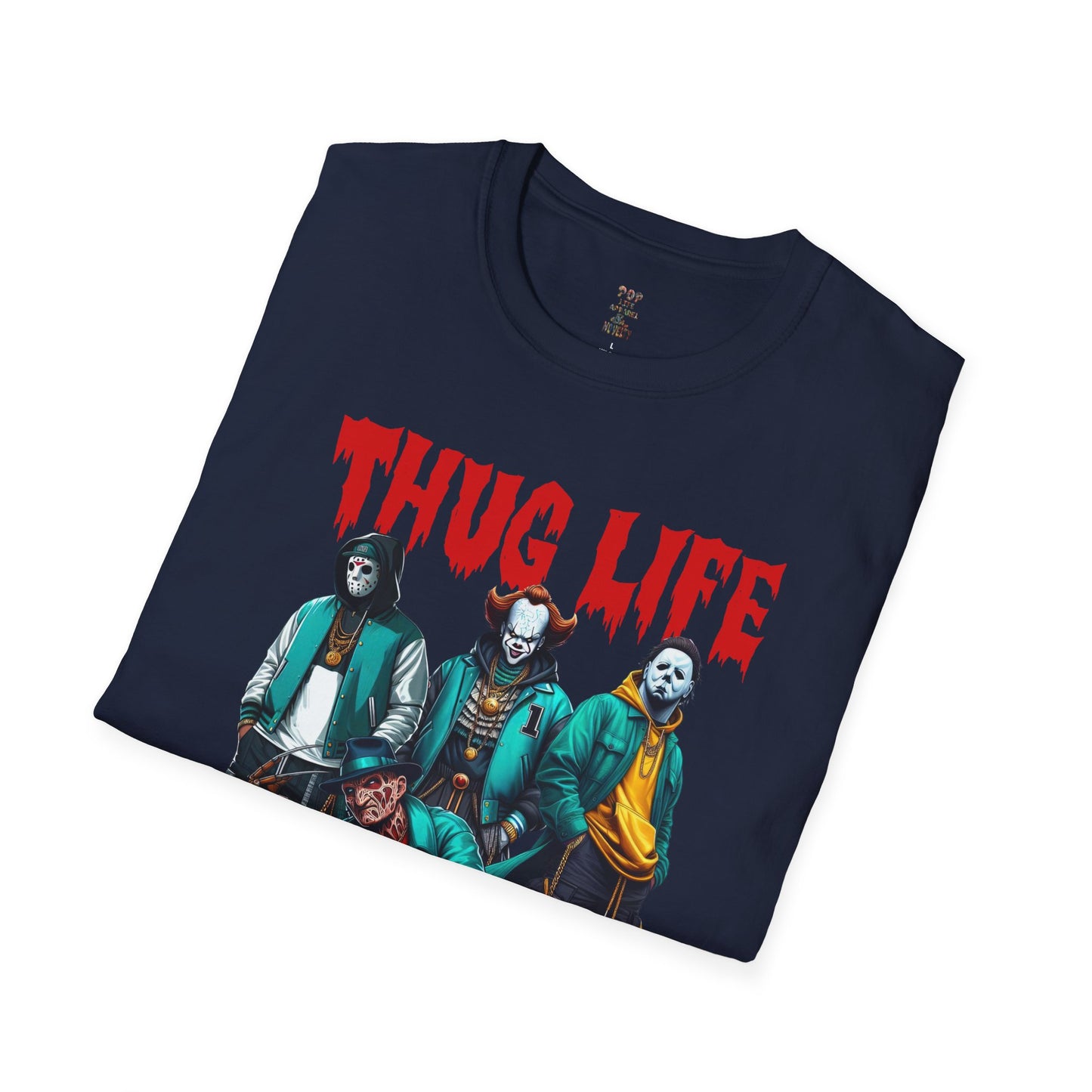 Thug Life Horror Club Pic Unisex Softstyle T-Shirt