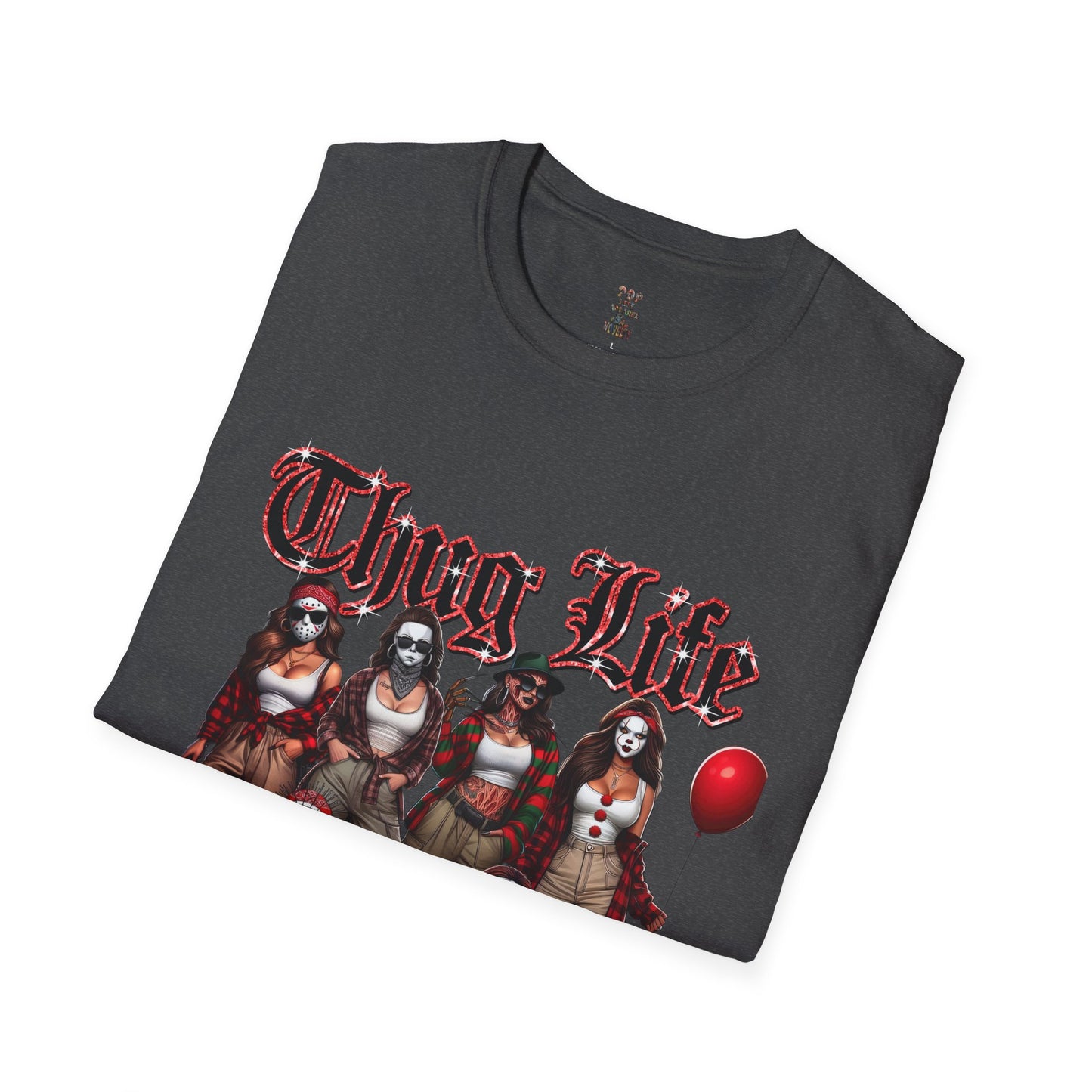 Female Horror Thug Life Unisex Softstyle T-Shirt