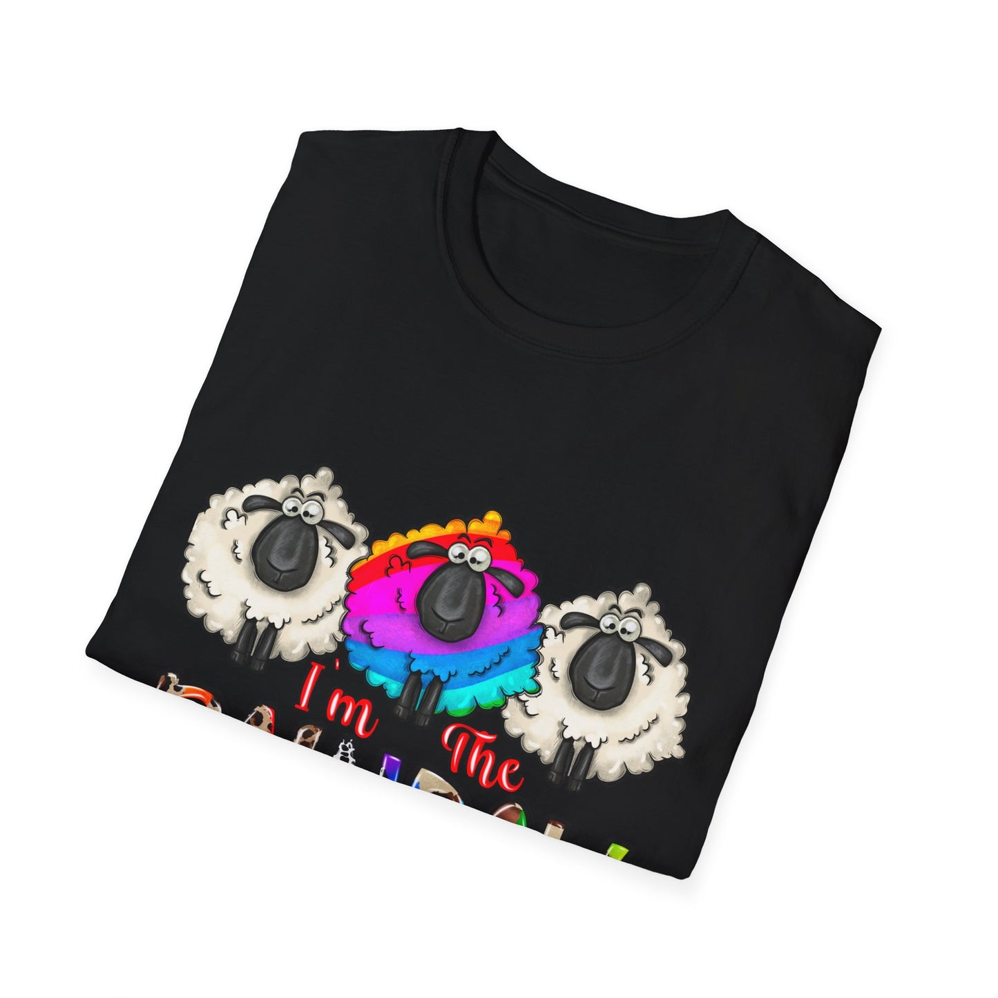 I am the Rainbow Sheep of the Family Softstyle T-Shirt