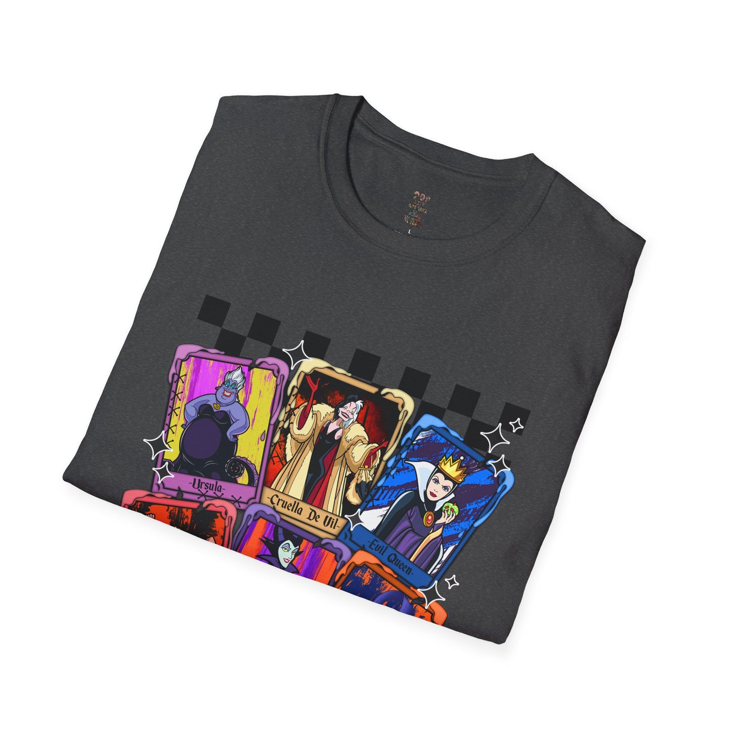Cartoon Villian Tarot Card Unisex Softstyle T-Shirt
