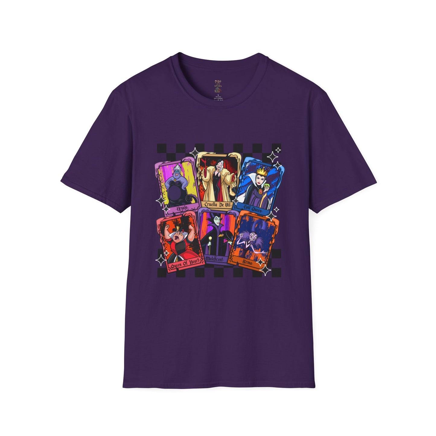 Cartoon Villian Tarot Card Unisex Softstyle T-Shirt