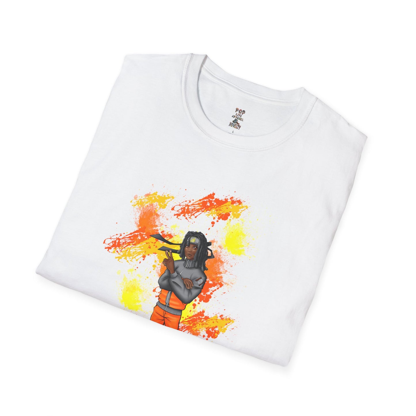 Melanin Naruto Unisex Softstyle T-Shirt