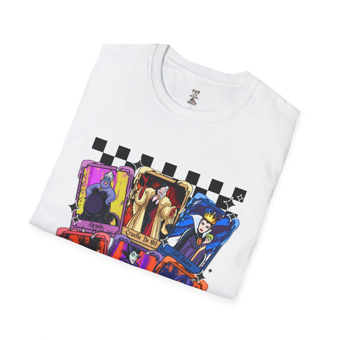 Cartoon Villian Tarot Card Unisex Softstyle T-Shirt