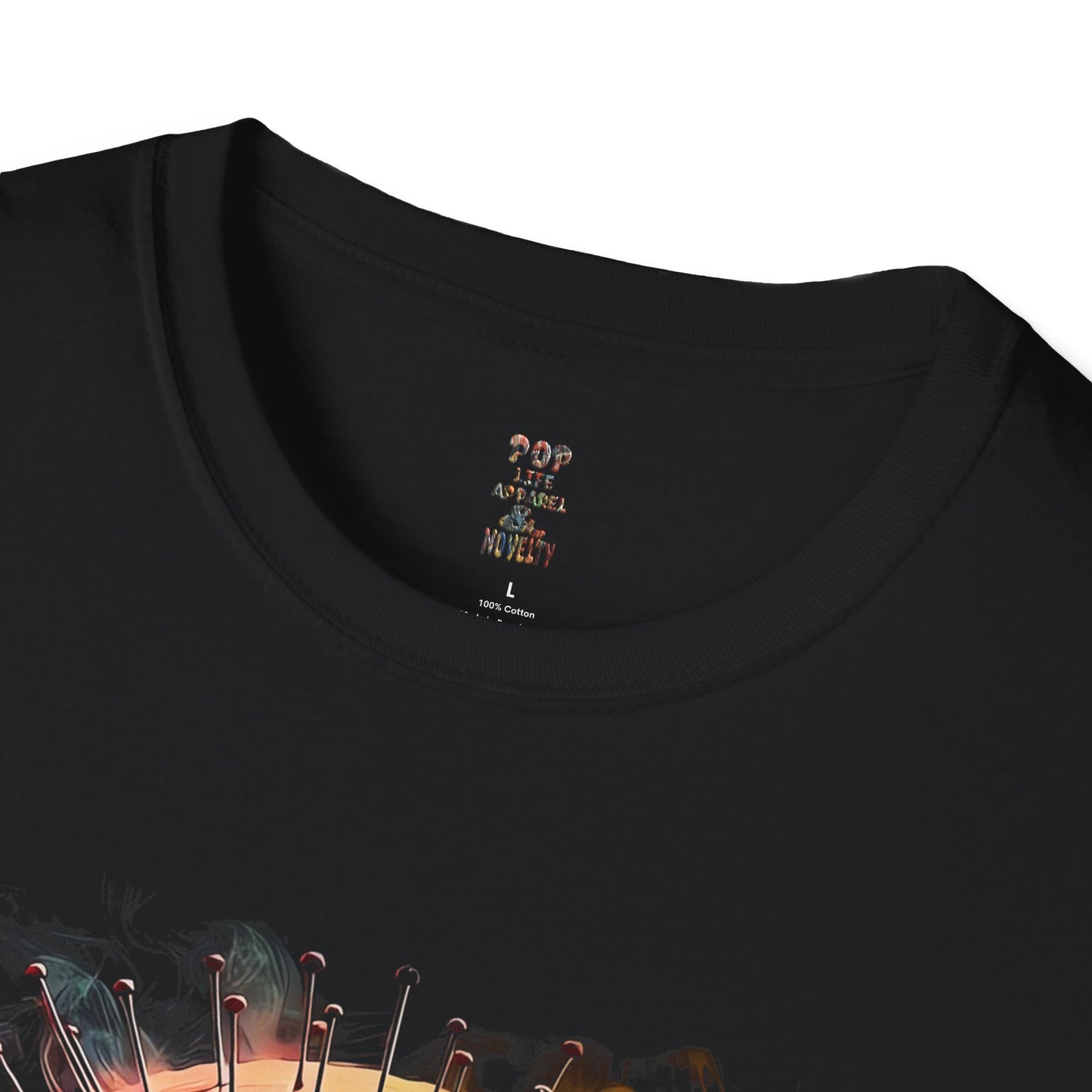 Horror Smoke Pinhead Unisex Softstyle T-Shirt