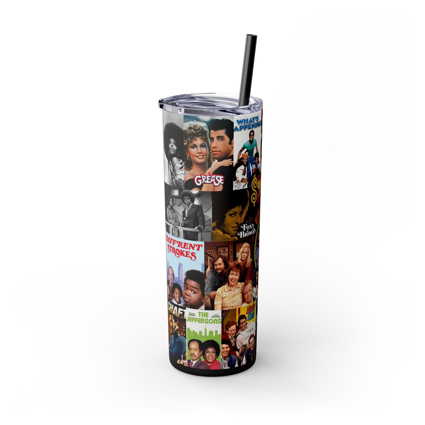 I Love the 70's Tumbler with Straw, 20oz