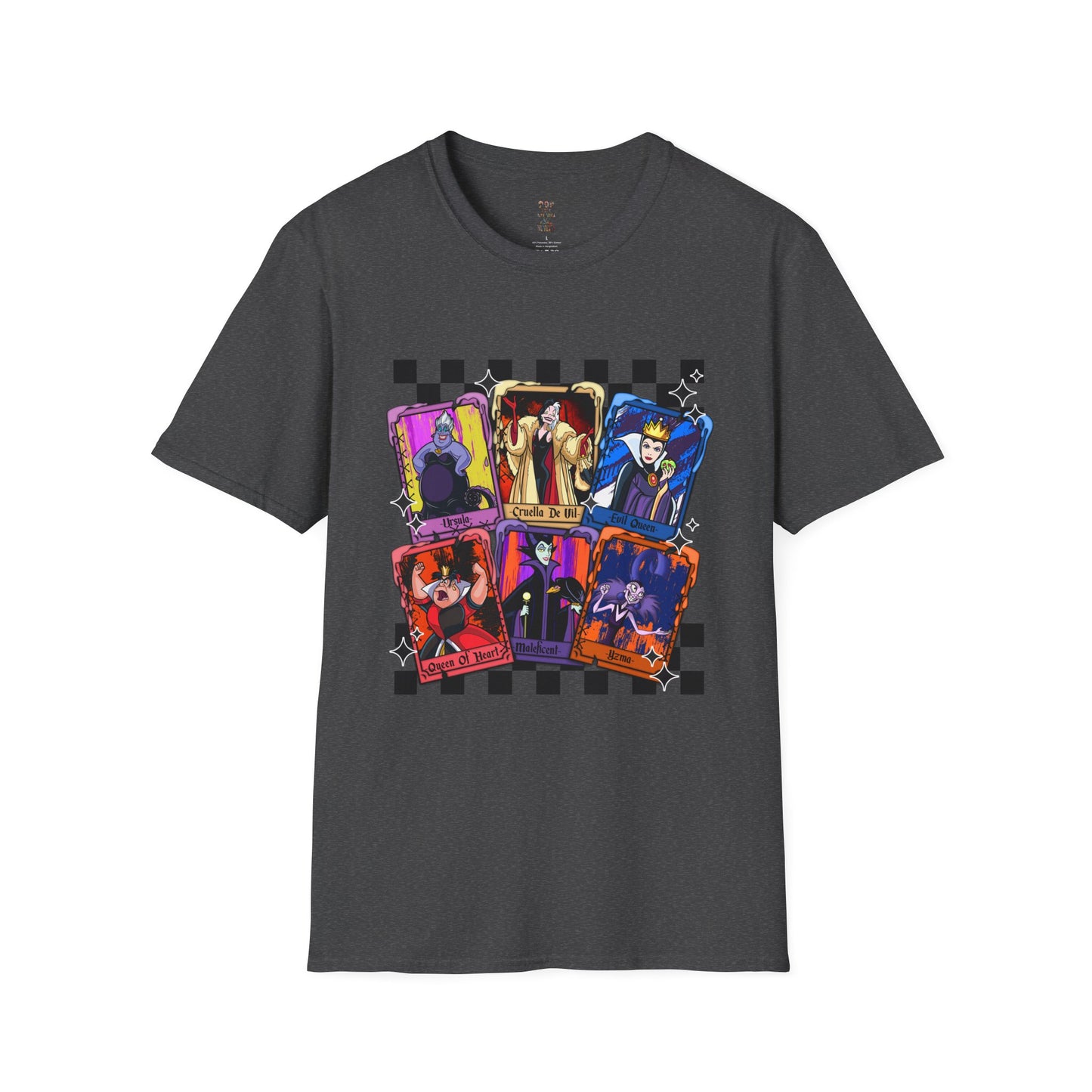 Cartoon Villian Tarot Card Unisex Softstyle T-Shirt