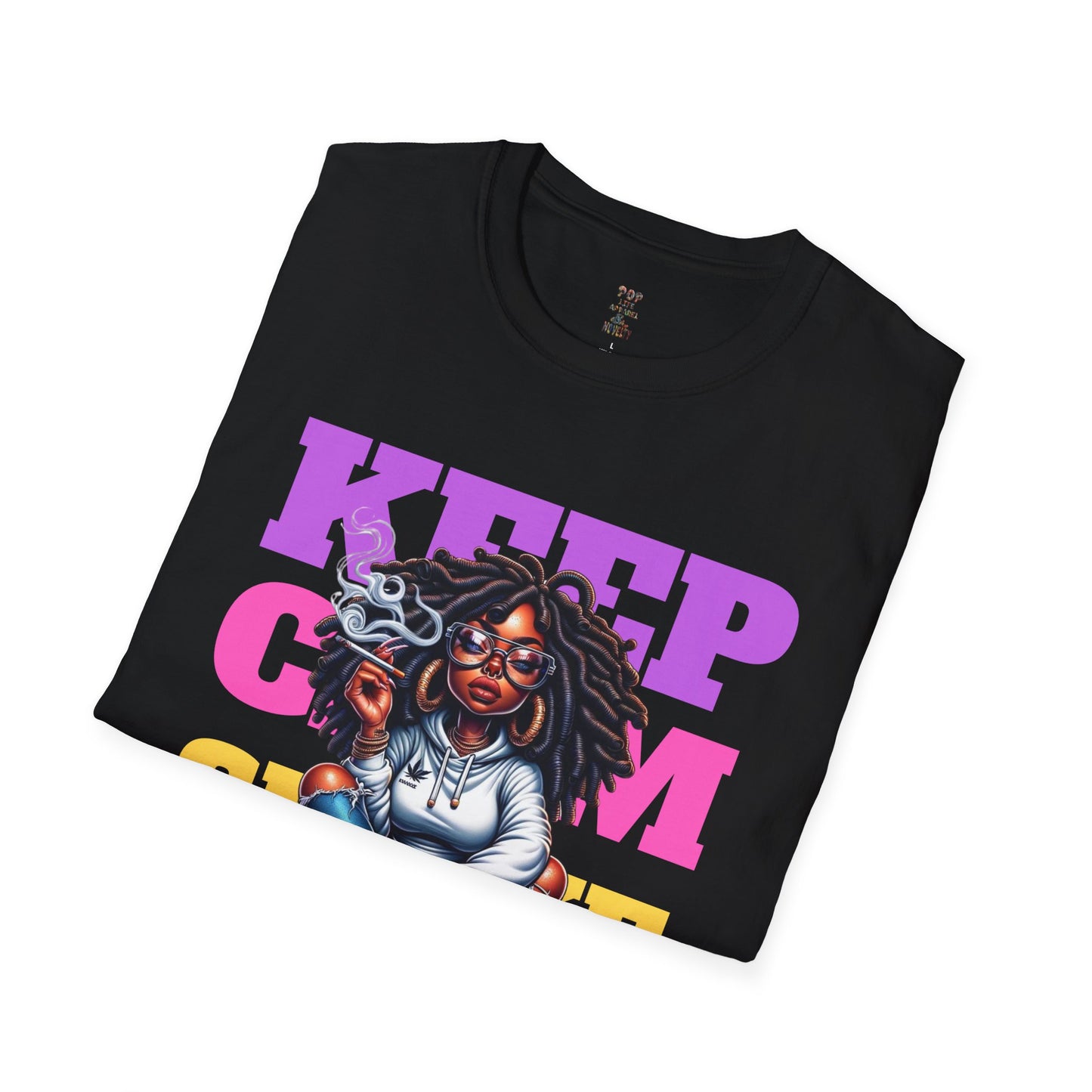 Keep Clam Smoke Weed Softstyle T-Shirt