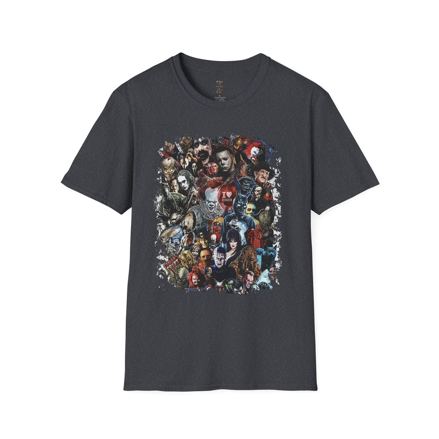 Horror Collage Unisex Softstyle T-Shirt