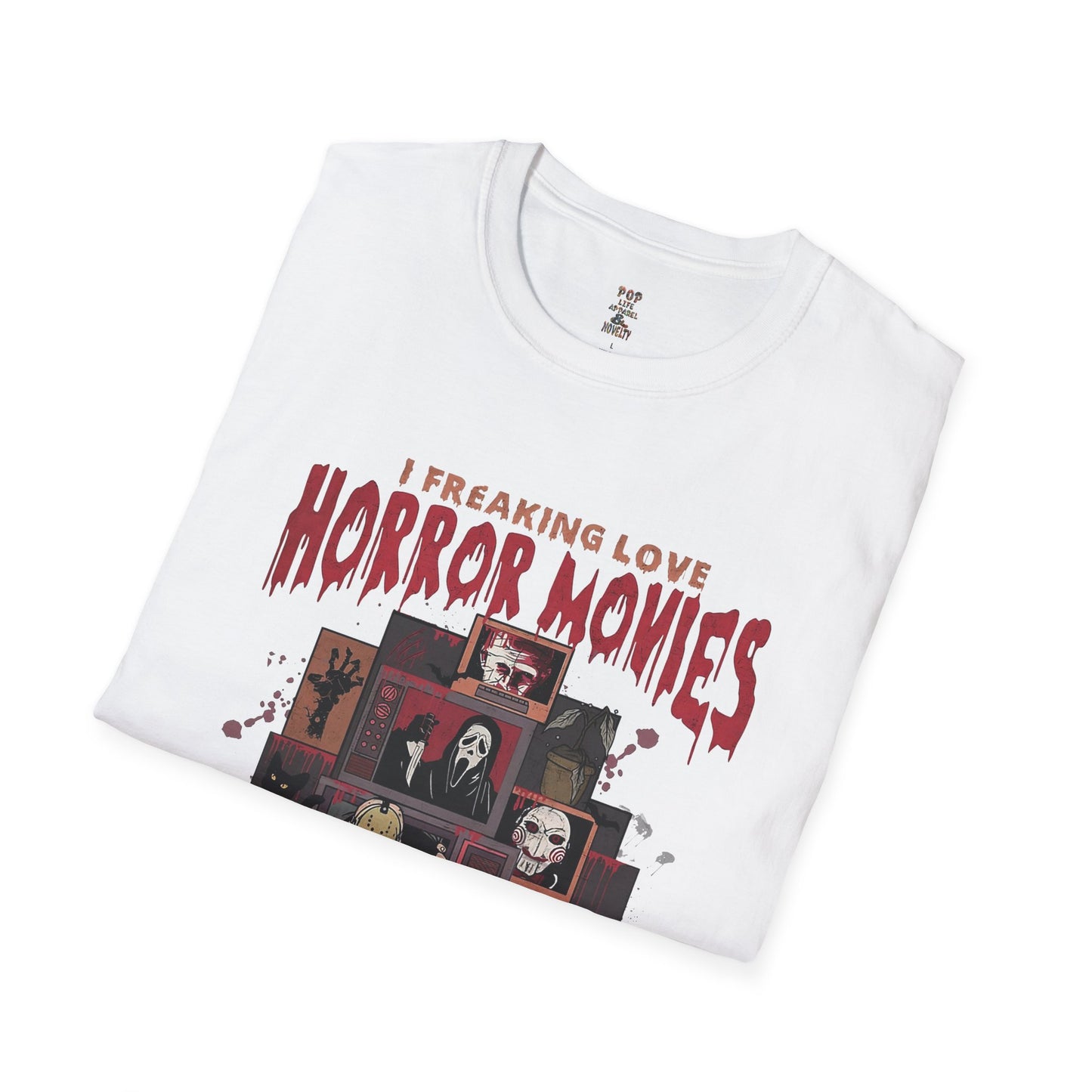 I Freaking Love Horror Movies Unisex Softstyle T-Shirt