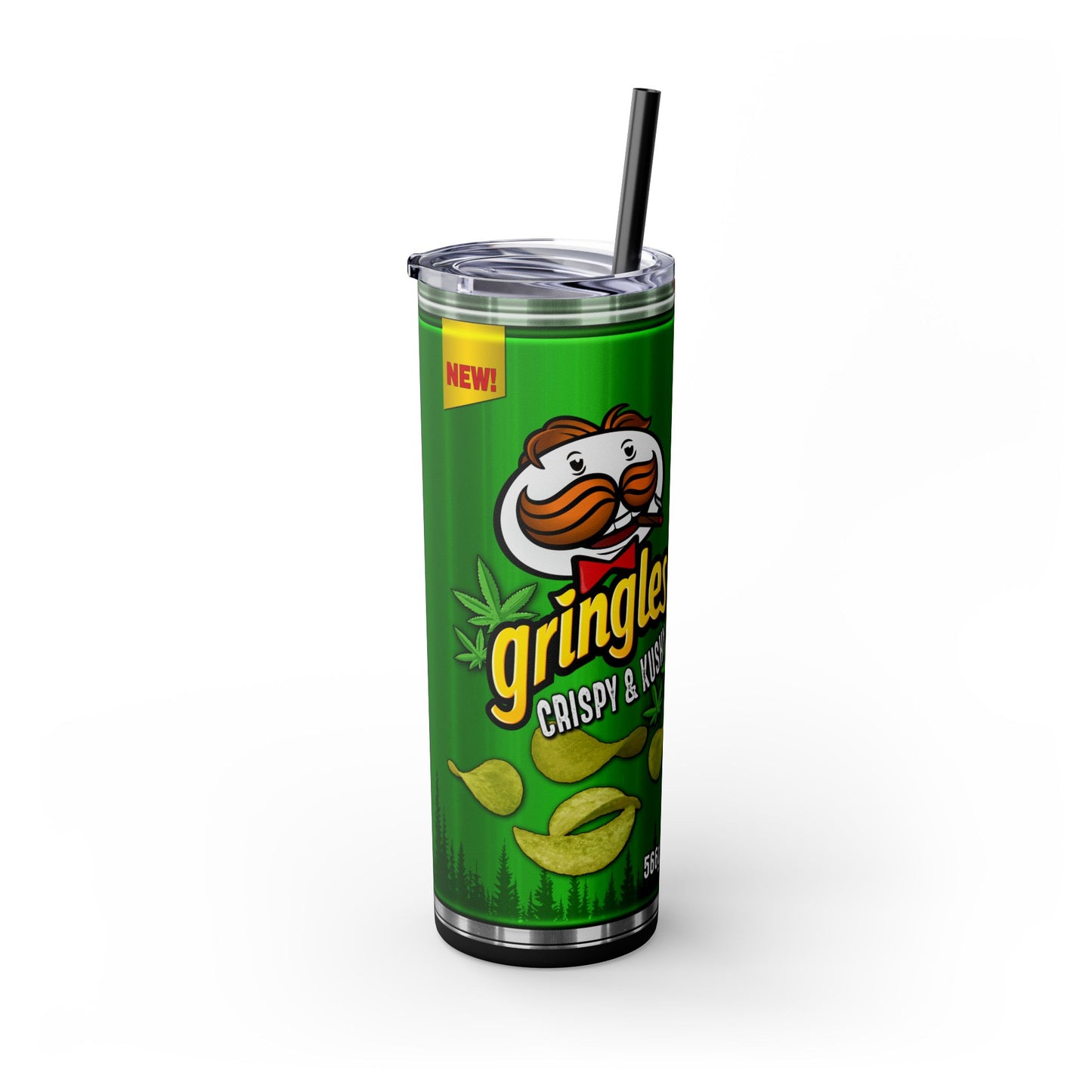 Gringles Chips Tumbler with Straw, 20oz