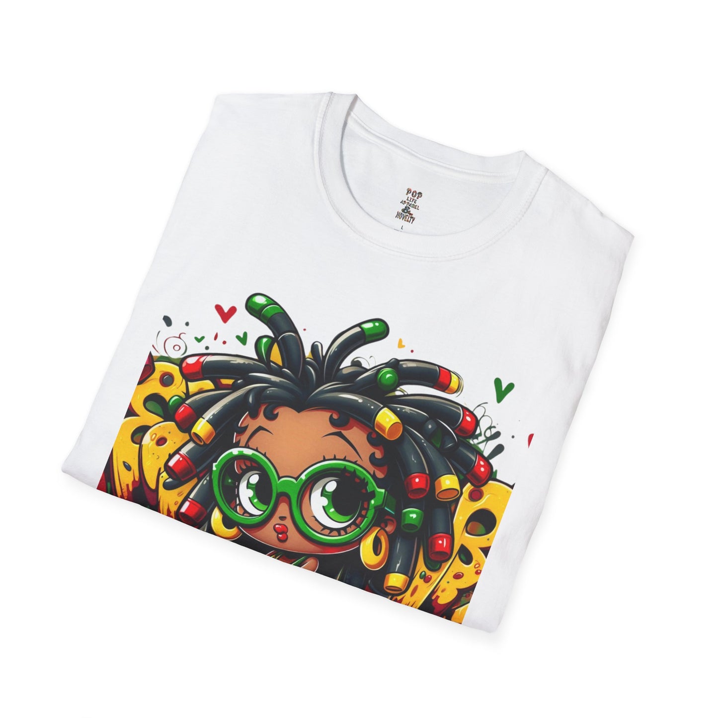 Locs and Glasses Betty Softstyle T-Shirt
