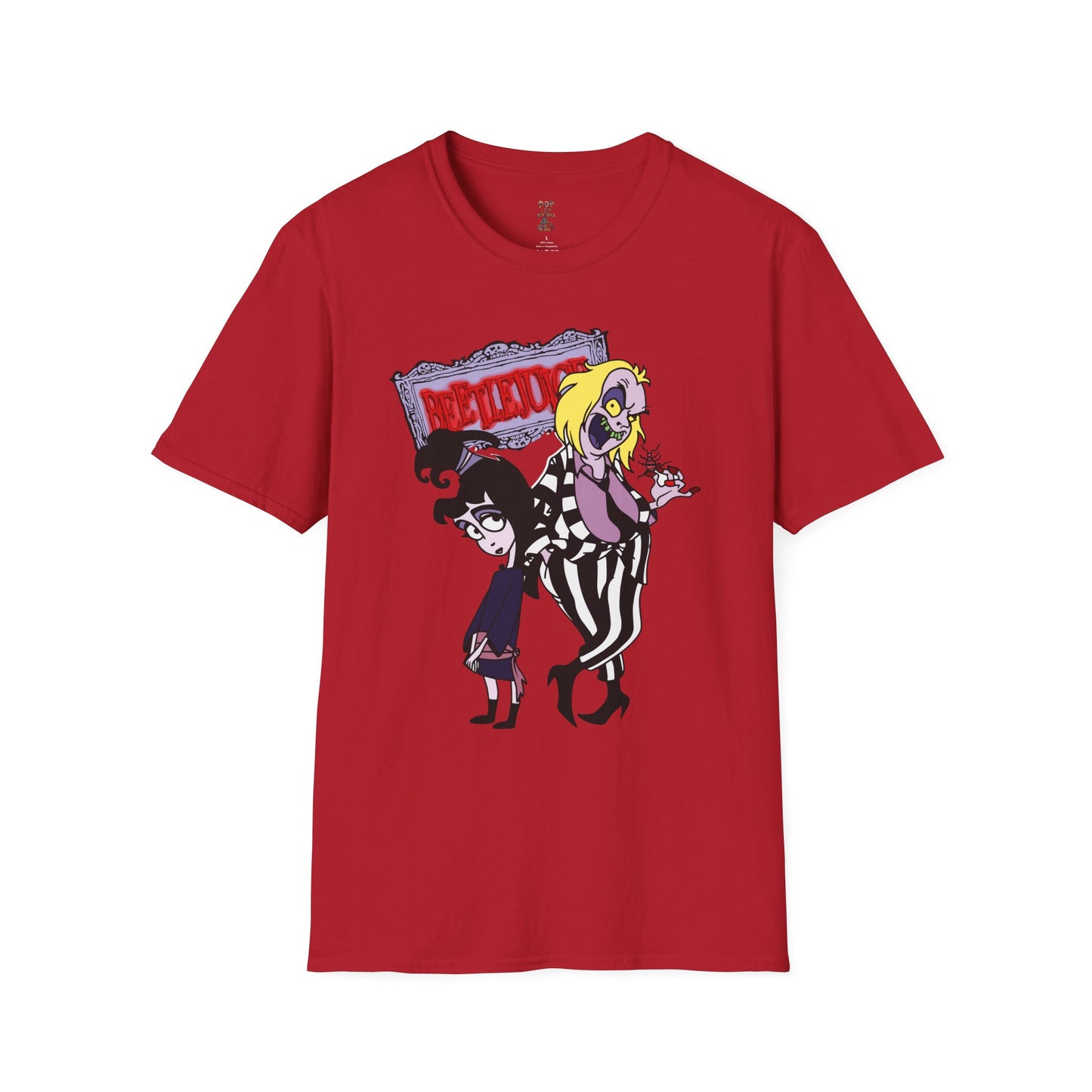 Beetlejuice and Lydia Unisex Softstyle T-Shirt