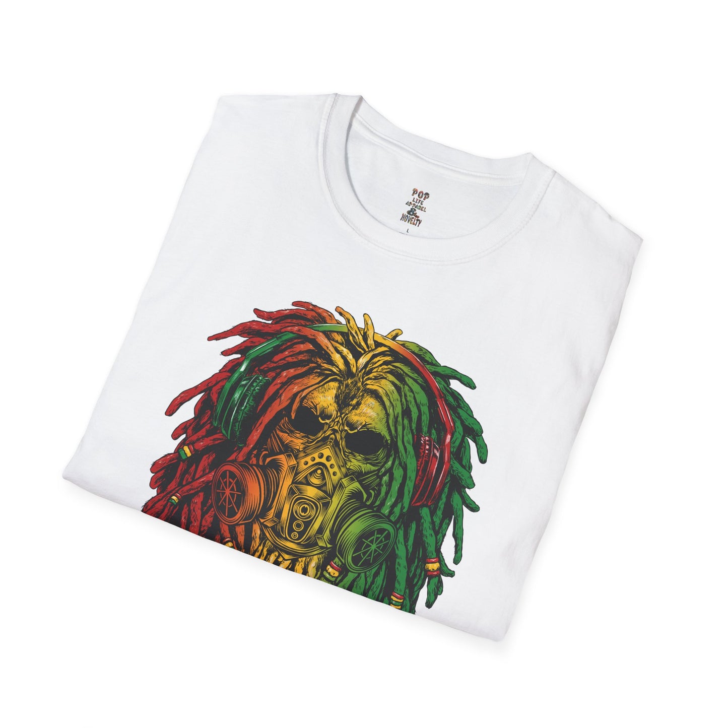 Gas Mask Lion Softstyle T-Shirt