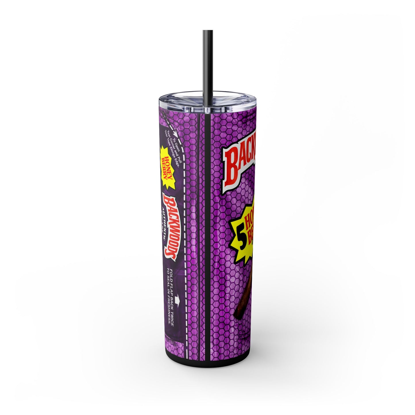Purple Backwoods Tumbler with Straw, 20oz