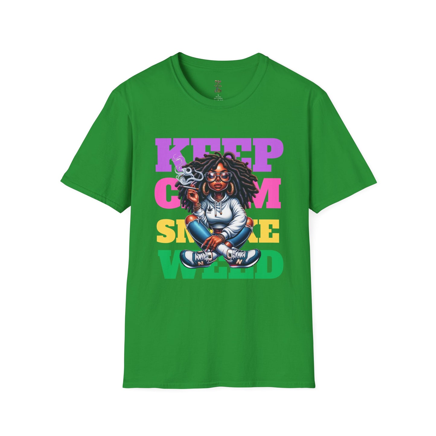 Keep Clam Smoke Weed Softstyle T-Shirt