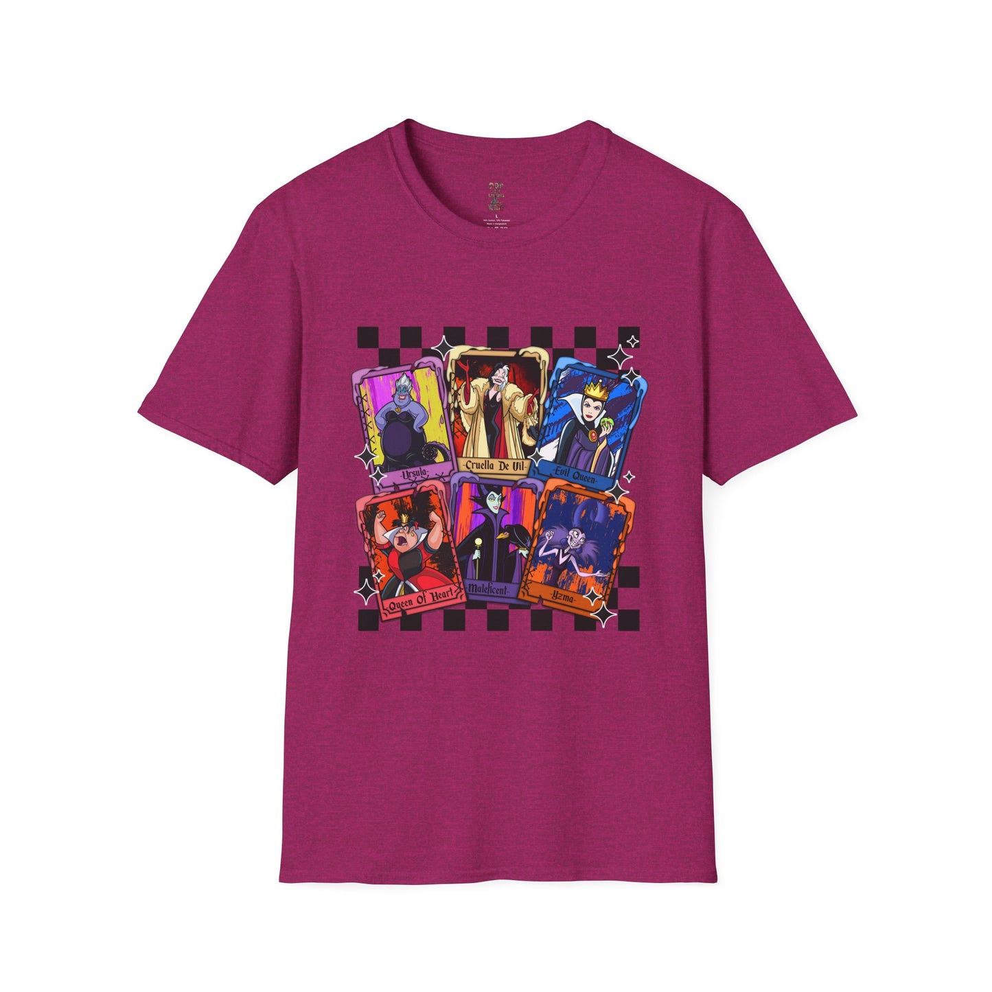 Cartoon Villian Tarot Card Unisex Softstyle T-Shirt