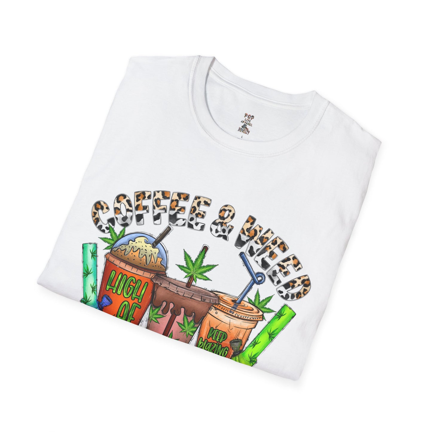 Coffee & Weed Unisex Softstyle T-Shirt