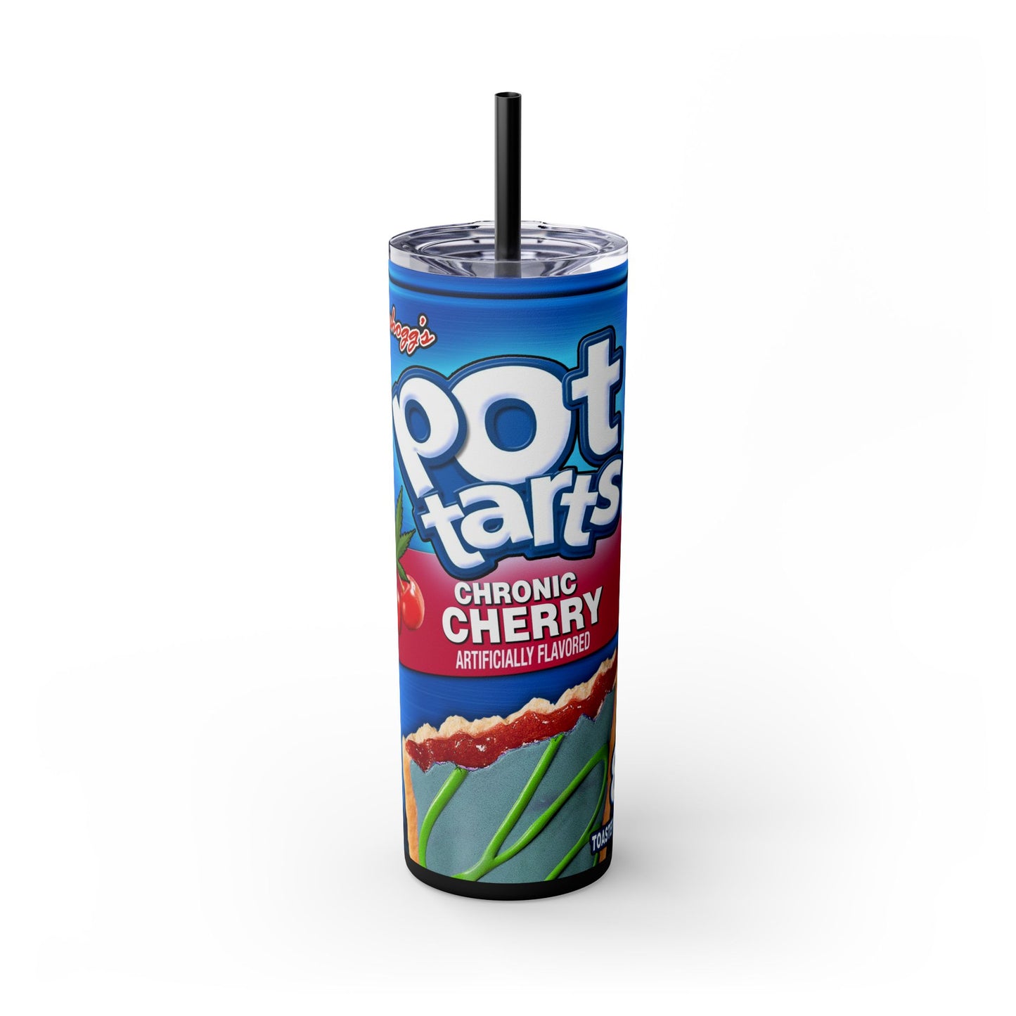 Pot Tart Chronic Cherry Tumbler with Straw, 20oz