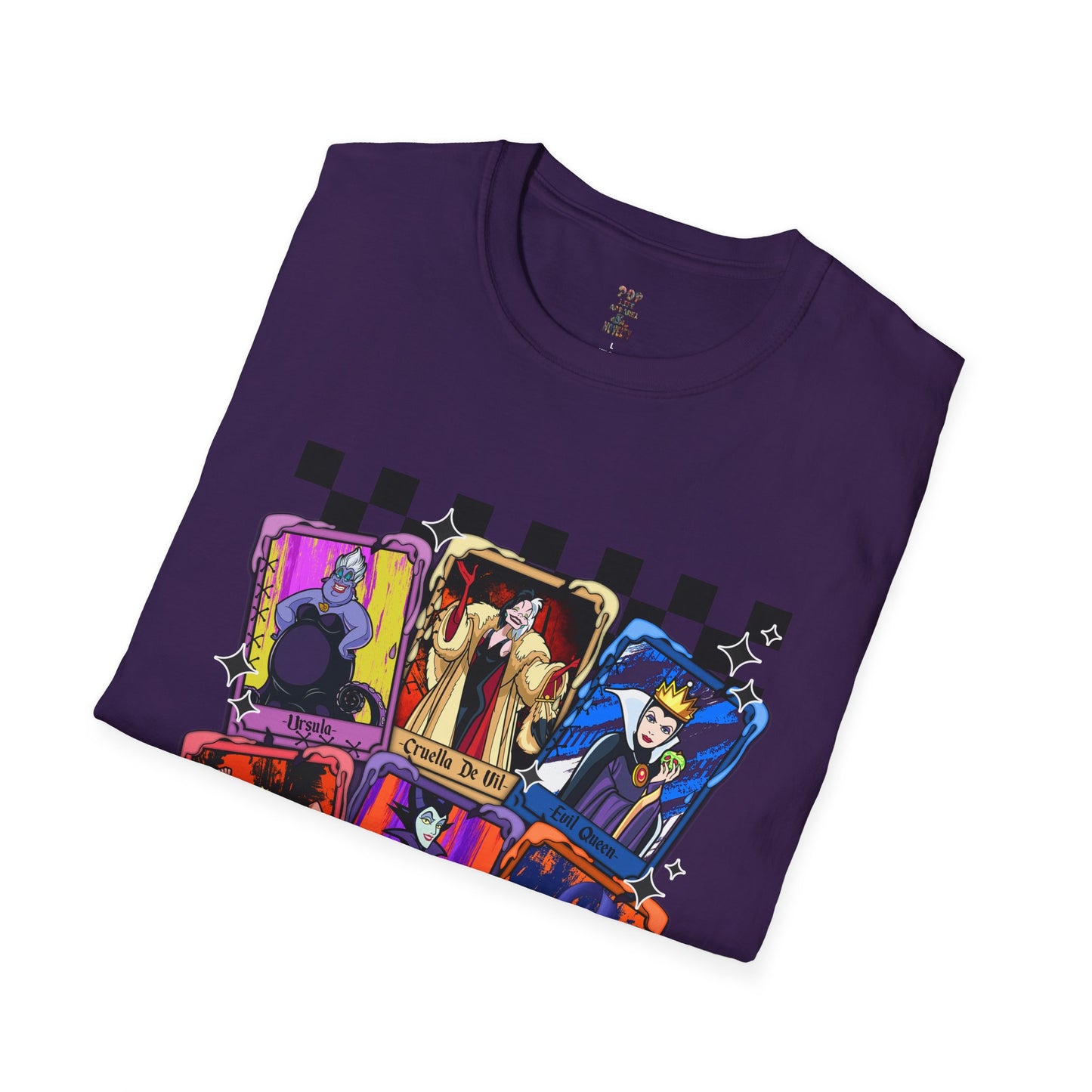 Cartoon Villian Tarot Card Unisex Softstyle T-Shirt