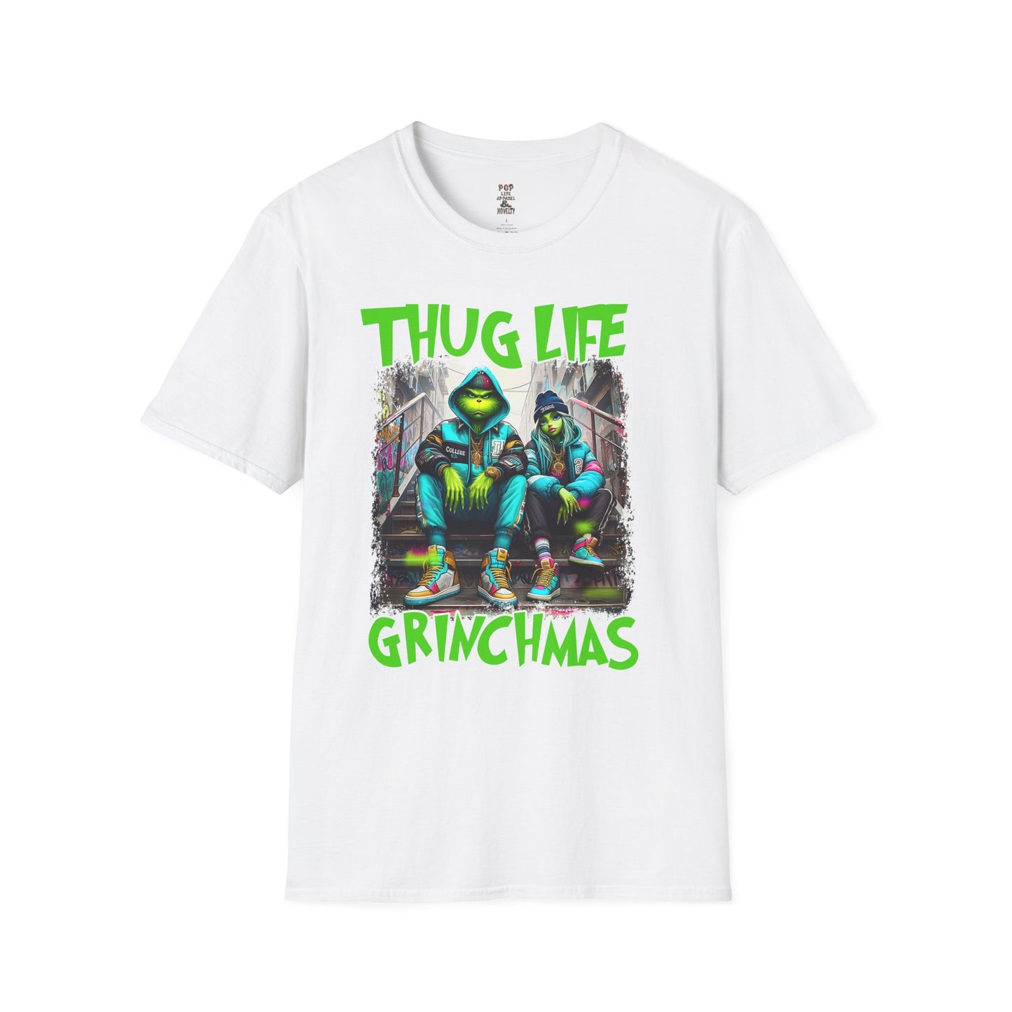 Copy of Grinch Chick Just Waiting For Christmas Softstyle T-Shirt