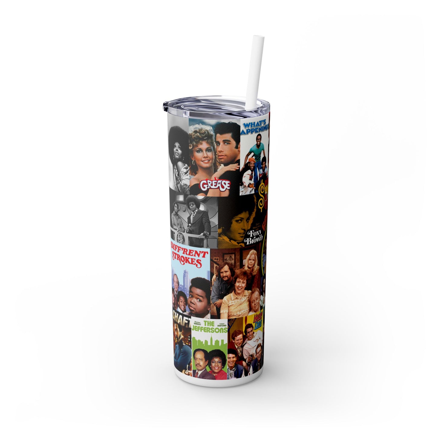I Love the 70's Tumbler with Straw, 20oz
