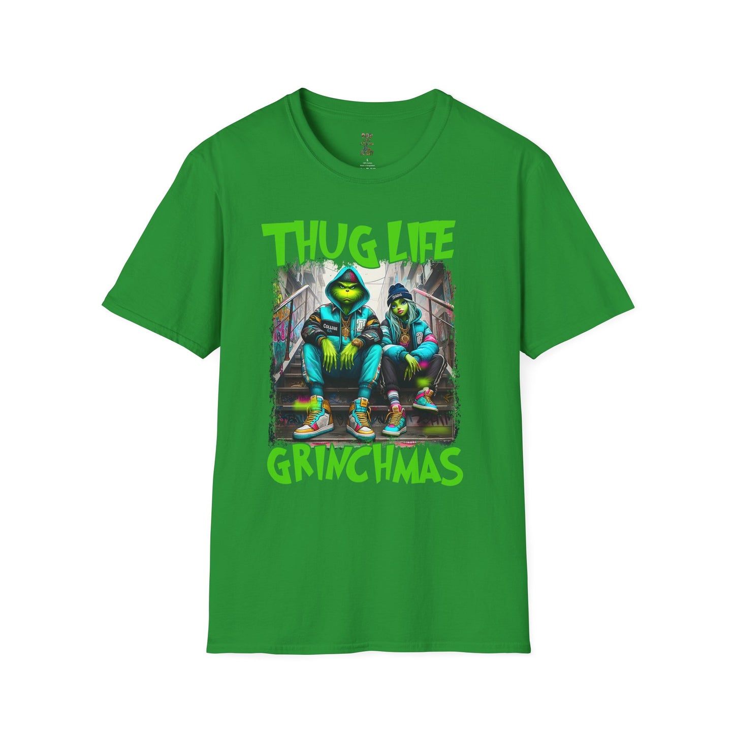 Copy of Grinch Chick Just Waiting For Christmas Softstyle T-Shirt