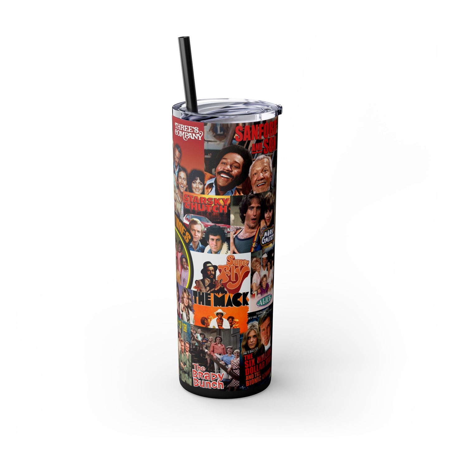 I Love the 70's Tumbler with Straw, 20oz
