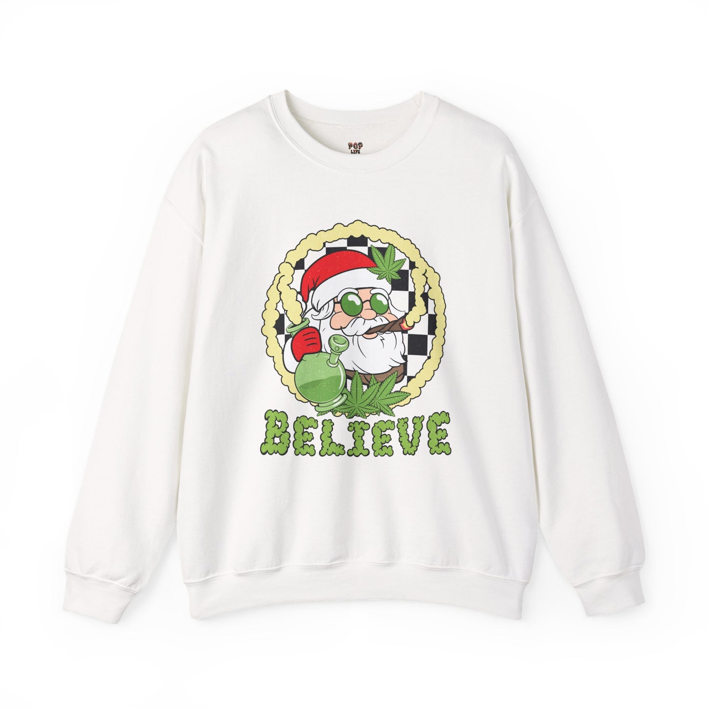 420 Christmas Believe Unisex Heavy Blend™ Crewneck Sweatshirt
