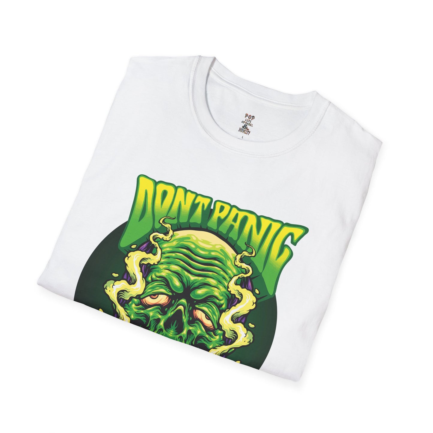Don't Panic it's Organic Unisex Softstyle T-Shirt