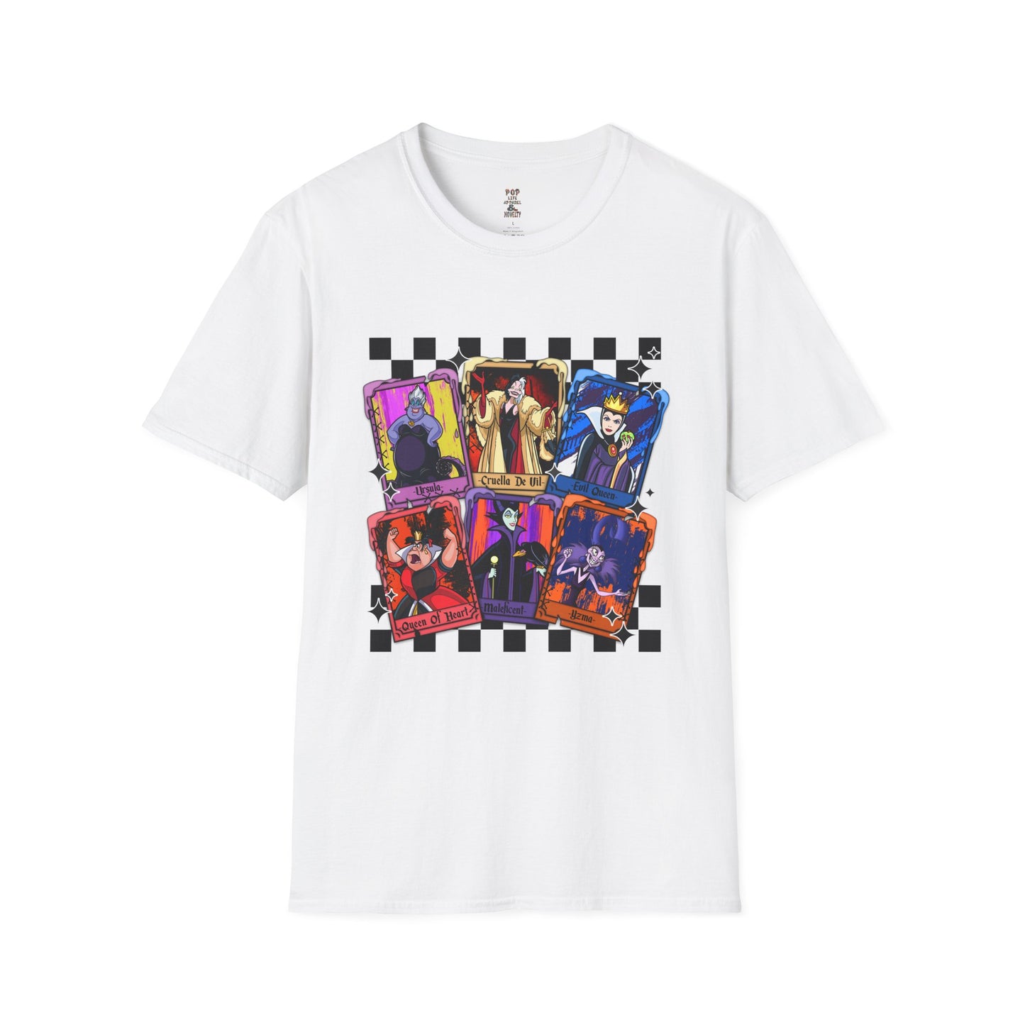 Cartoon Villian Tarot Card Unisex Softstyle T-Shirt