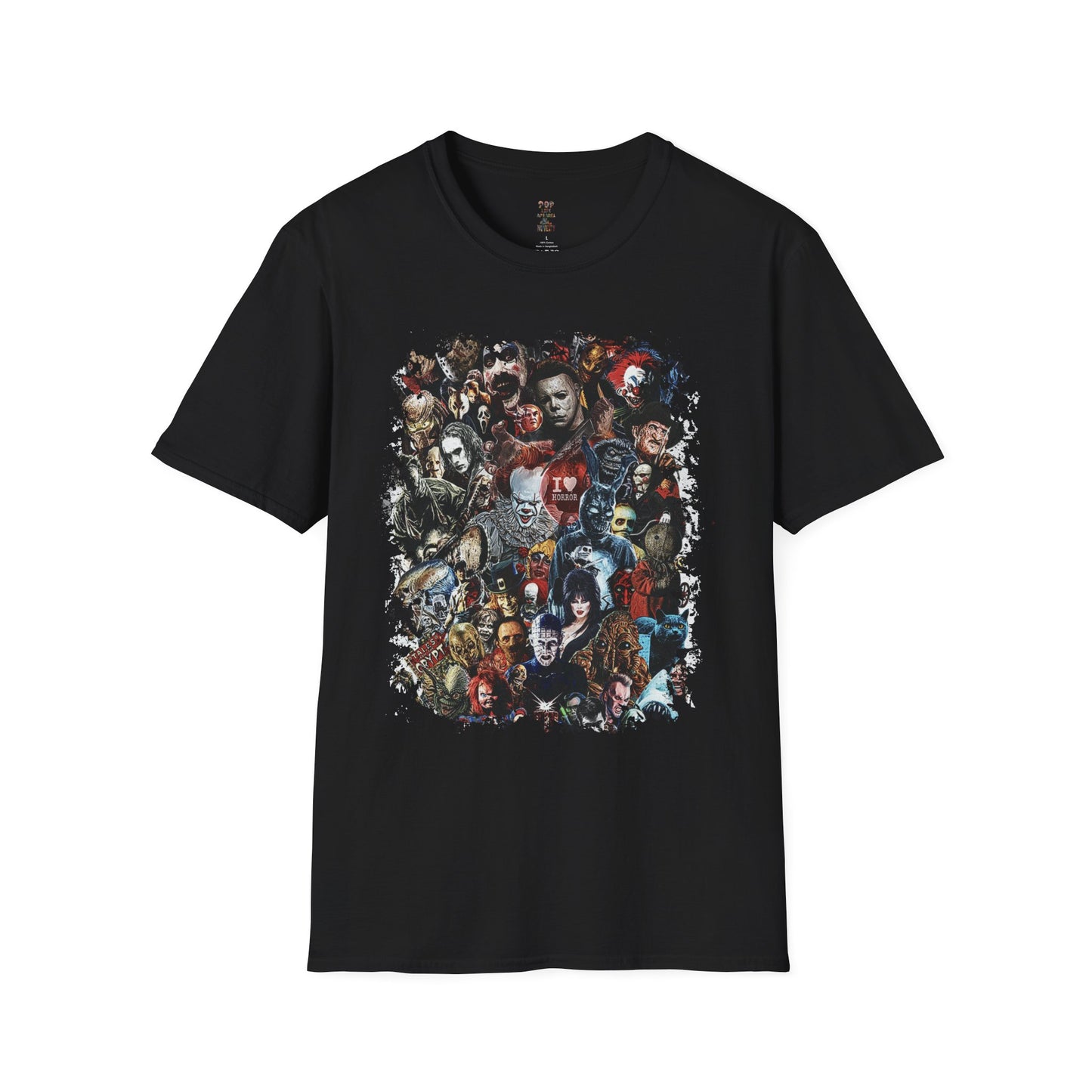 Horror Collage Unisex Softstyle T-Shirt