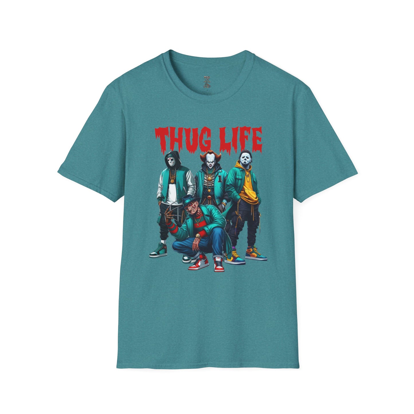 Thug Life Horror Club Pic Unisex Softstyle T-Shirt