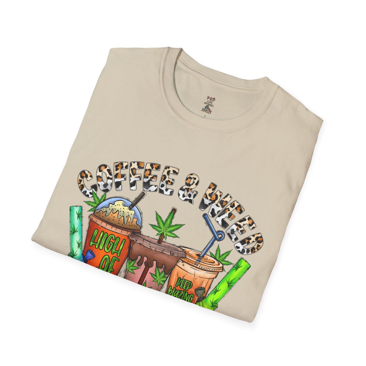 Coffee & Weed Unisex Softstyle T-Shirt