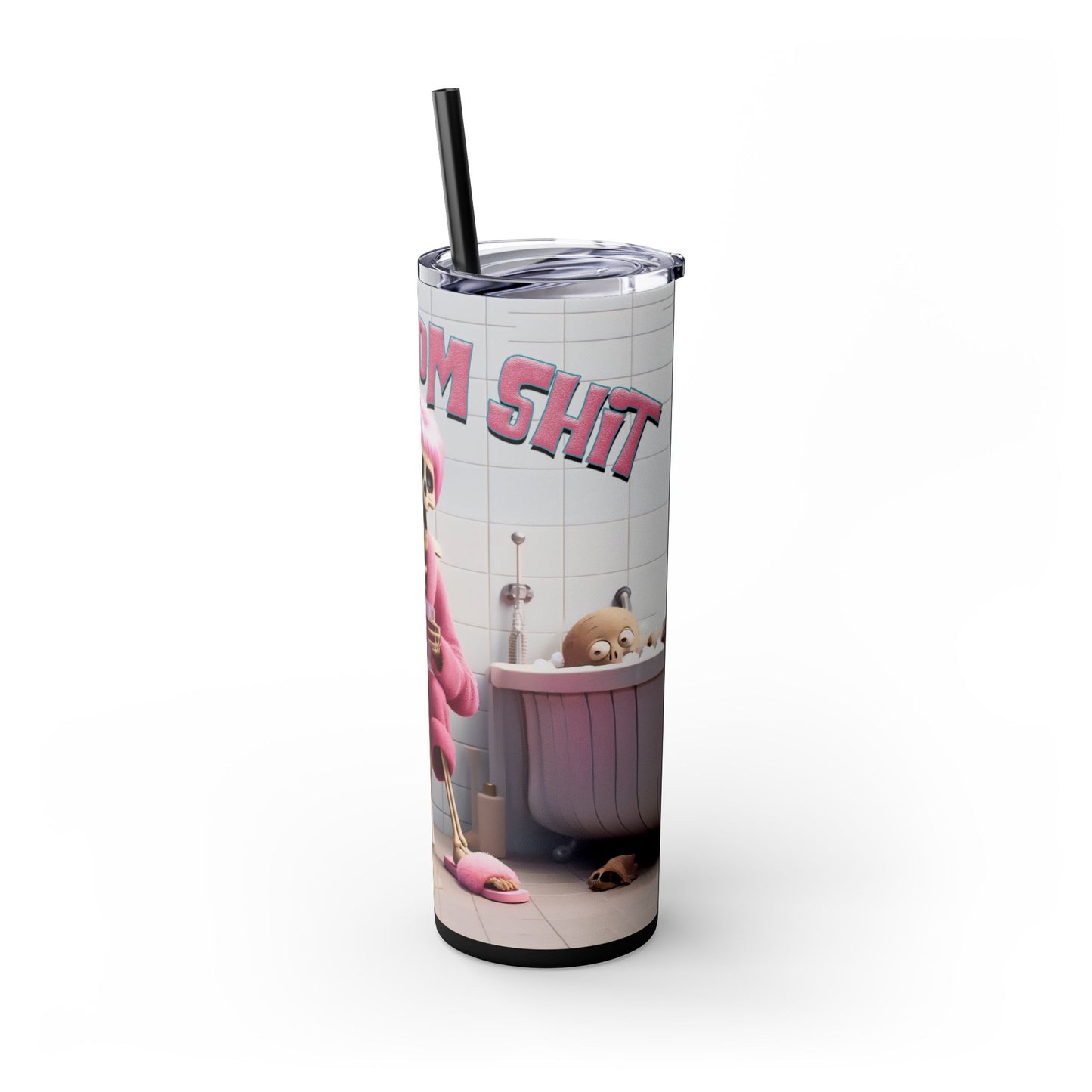 Tired Mom Ish' Tumbler with Straw, 20oz