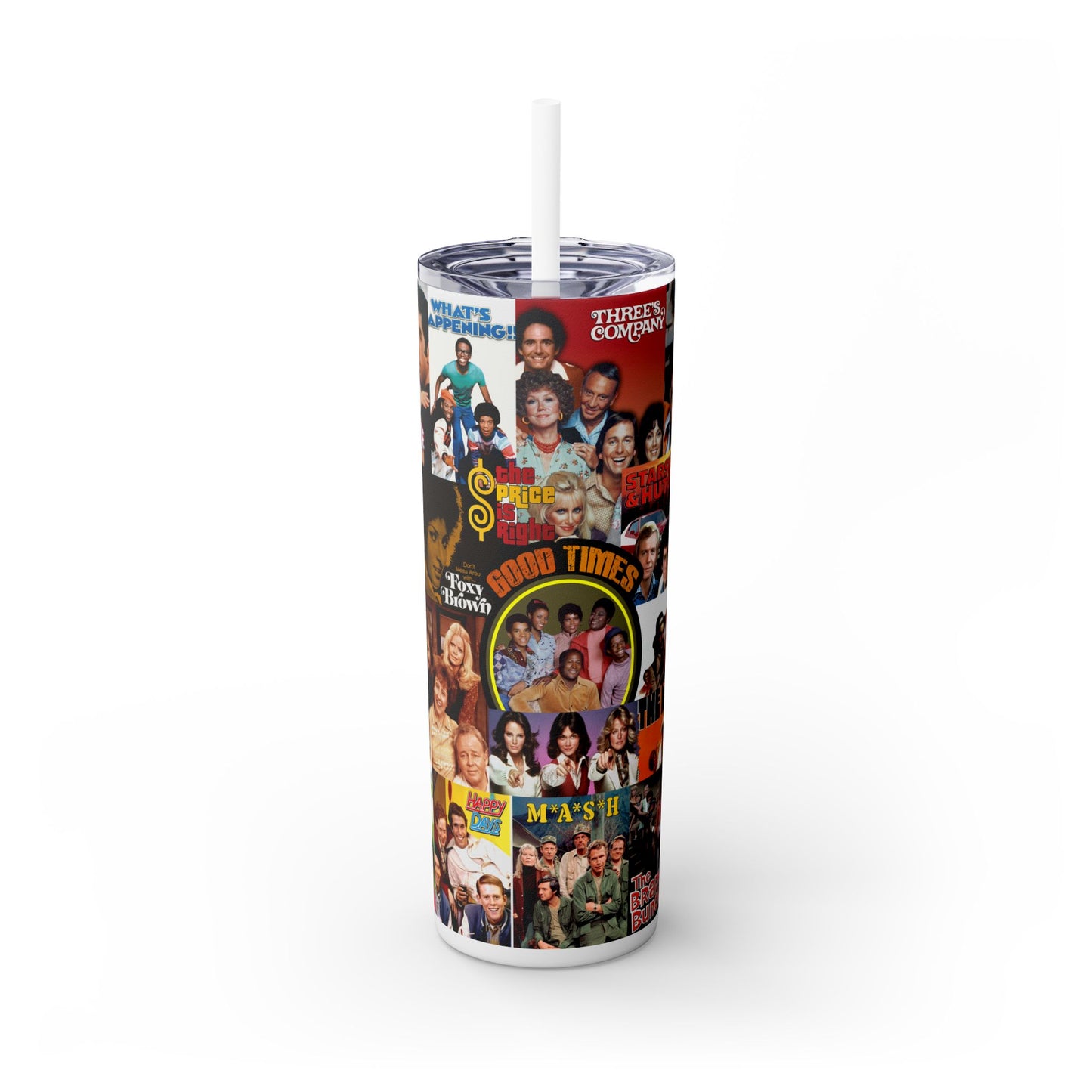 I Love the 70's Tumbler with Straw, 20oz