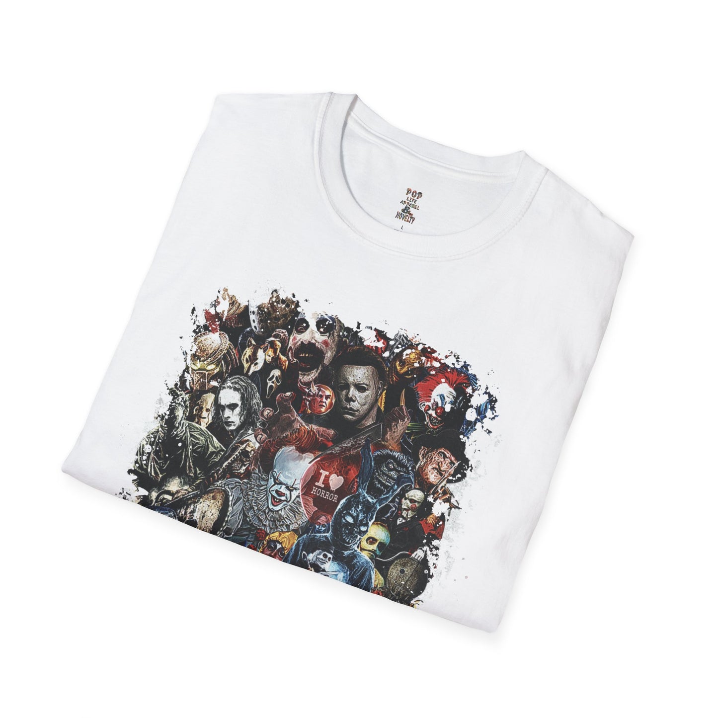 Horror Collage Unisex Softstyle T-Shirt