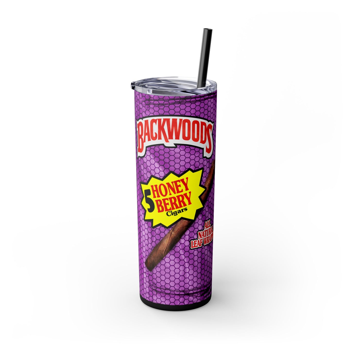 Purple Backwoods Tumbler with Straw, 20oz