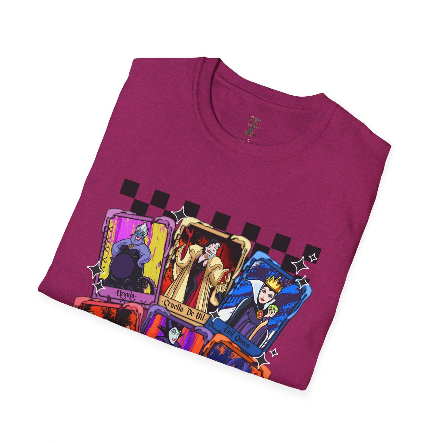 Cartoon Villian Tarot Card Unisex Softstyle T-Shirt