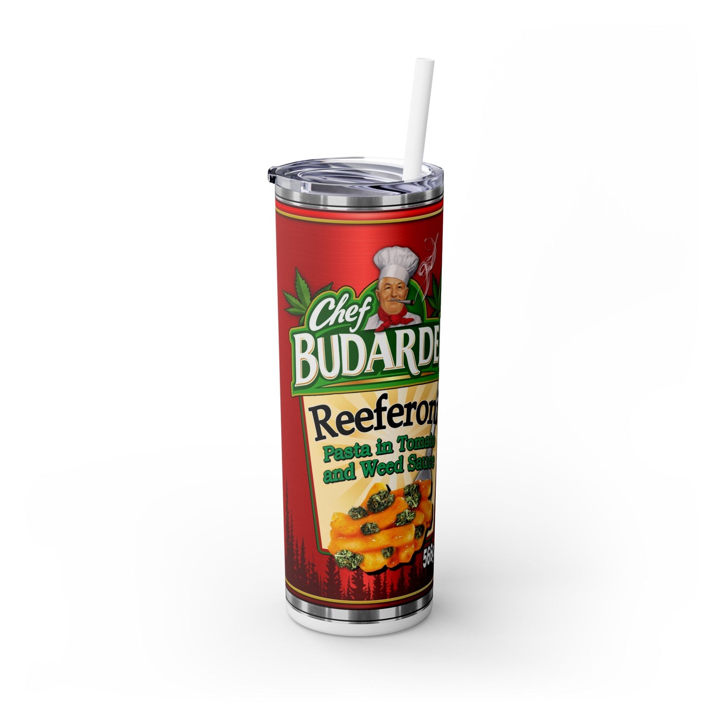 Chef Budardee Tumbler with Straw, 20oz
