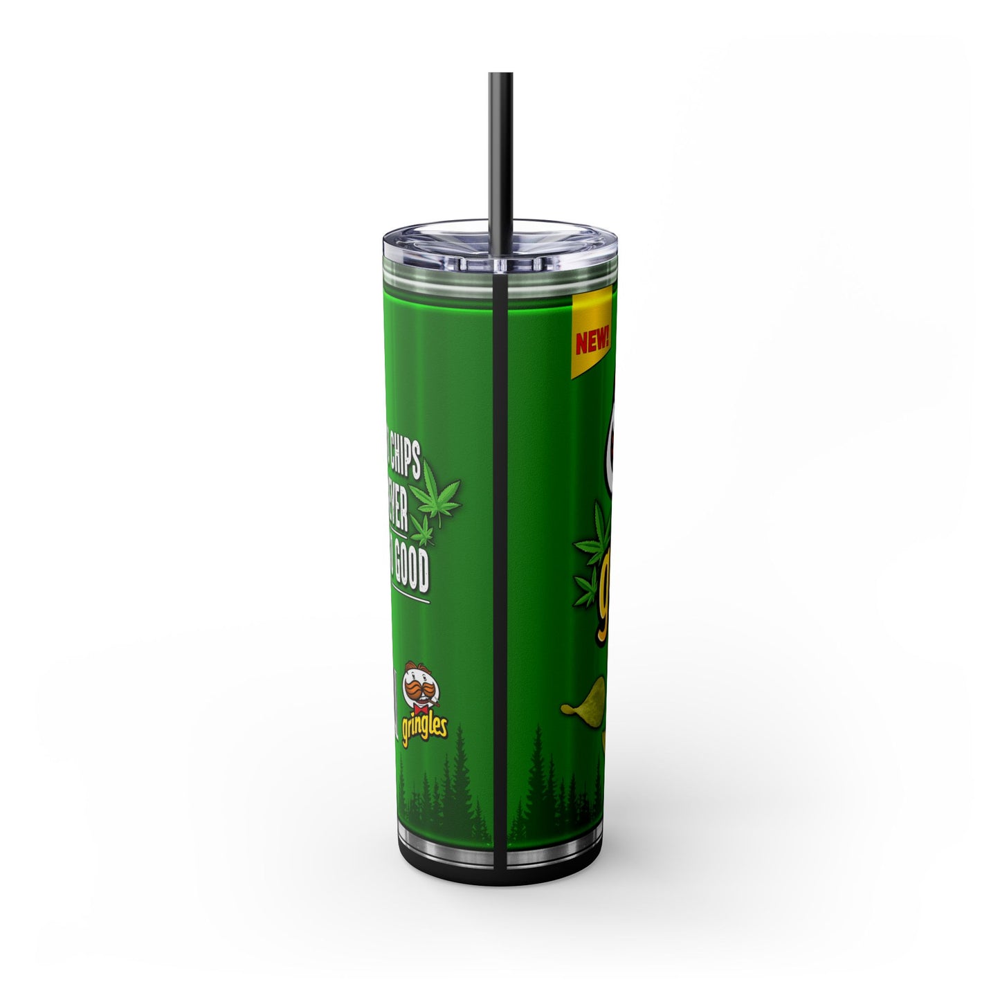 Gringles Chips Tumbler with Straw, 20oz