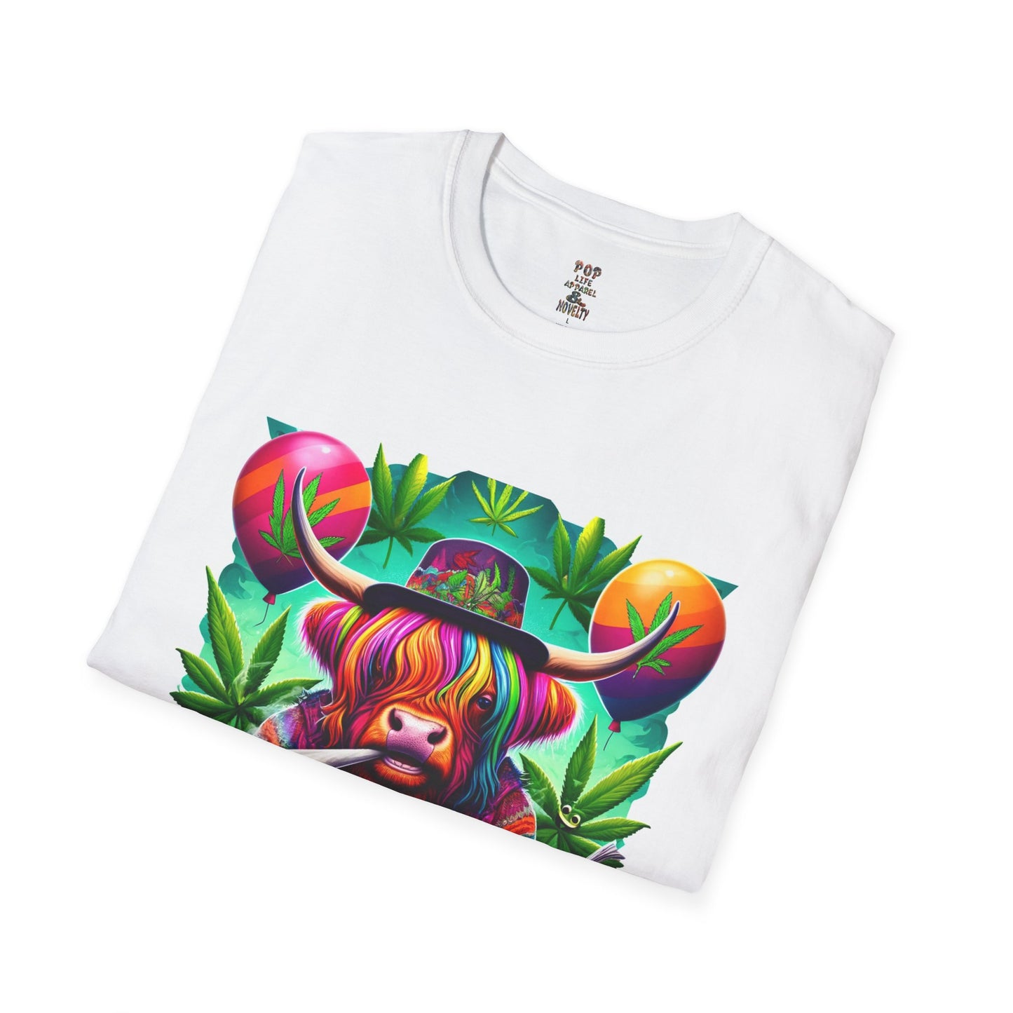 Spliff the Cow Unisex Softstyle T-Shirt