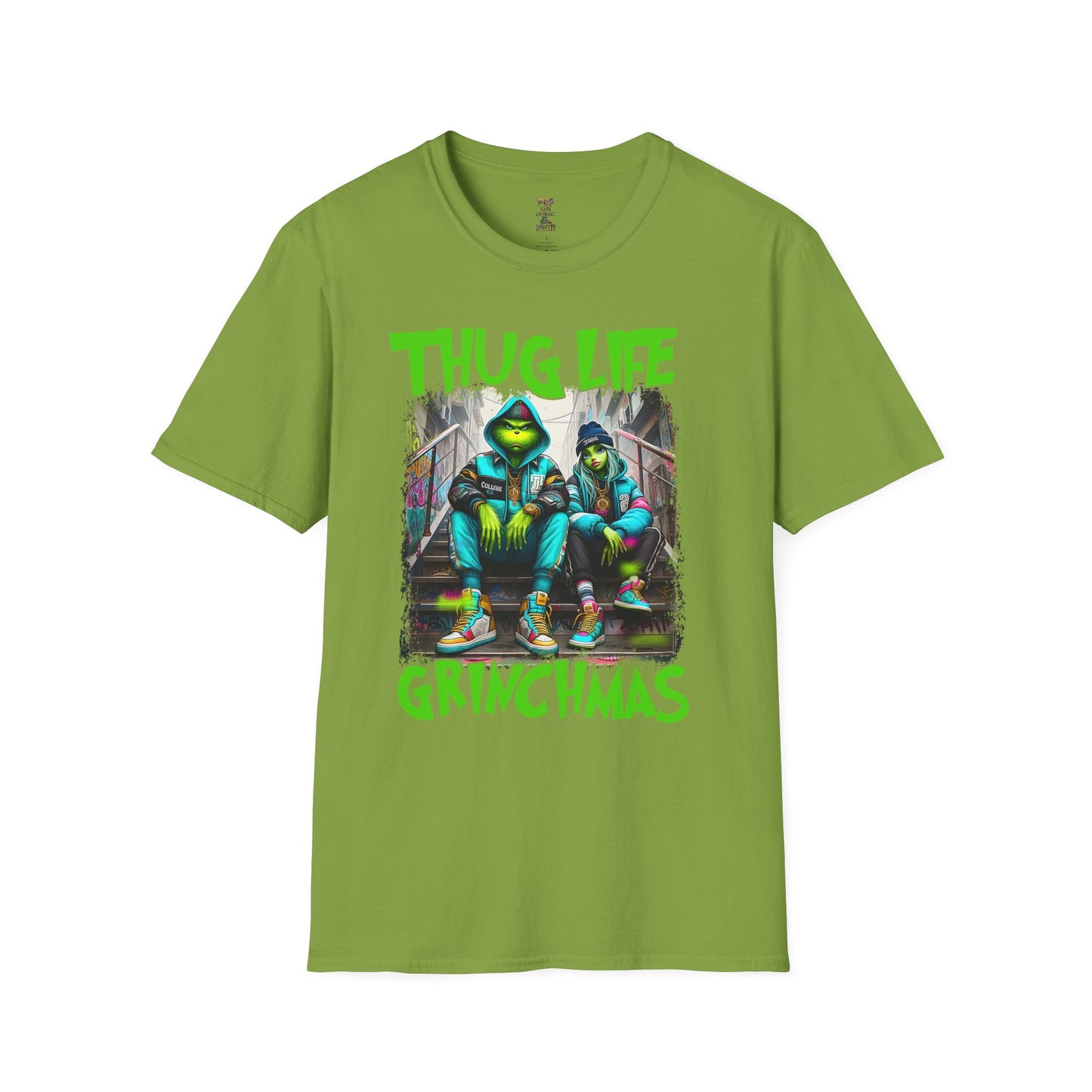 Copy of Grinch Chick Just Waiting For Christmas Softstyle T-Shirt