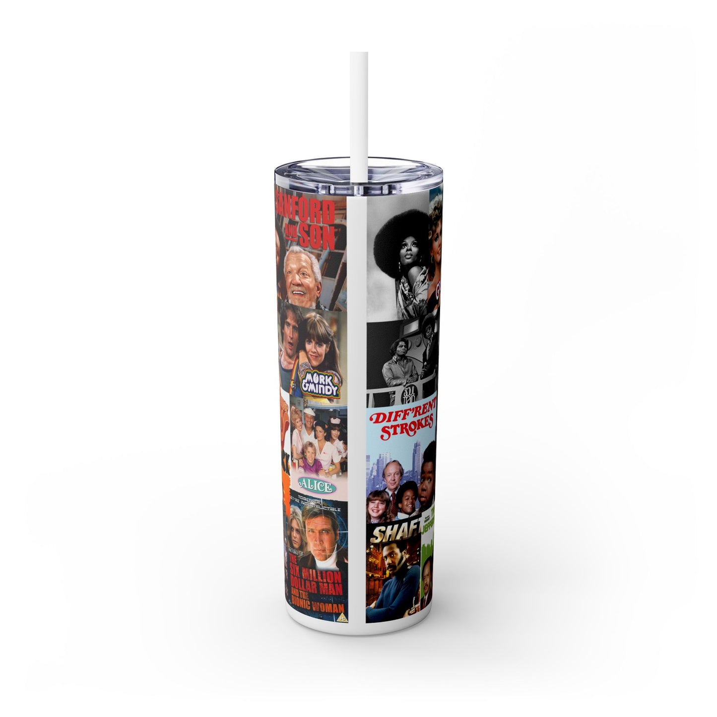 I Love the 70's Tumbler with Straw, 20oz