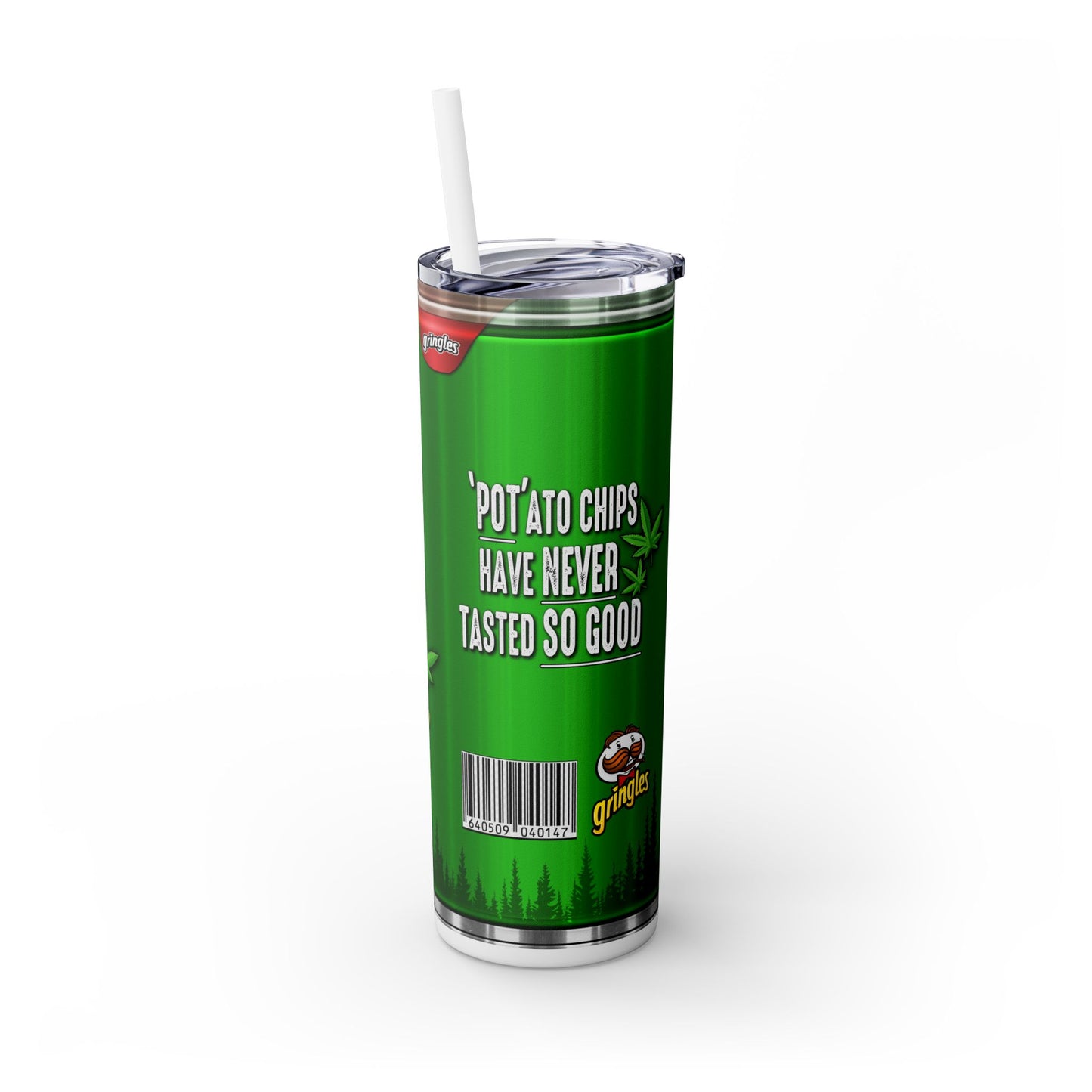 Gringles Chips Tumbler with Straw, 20oz