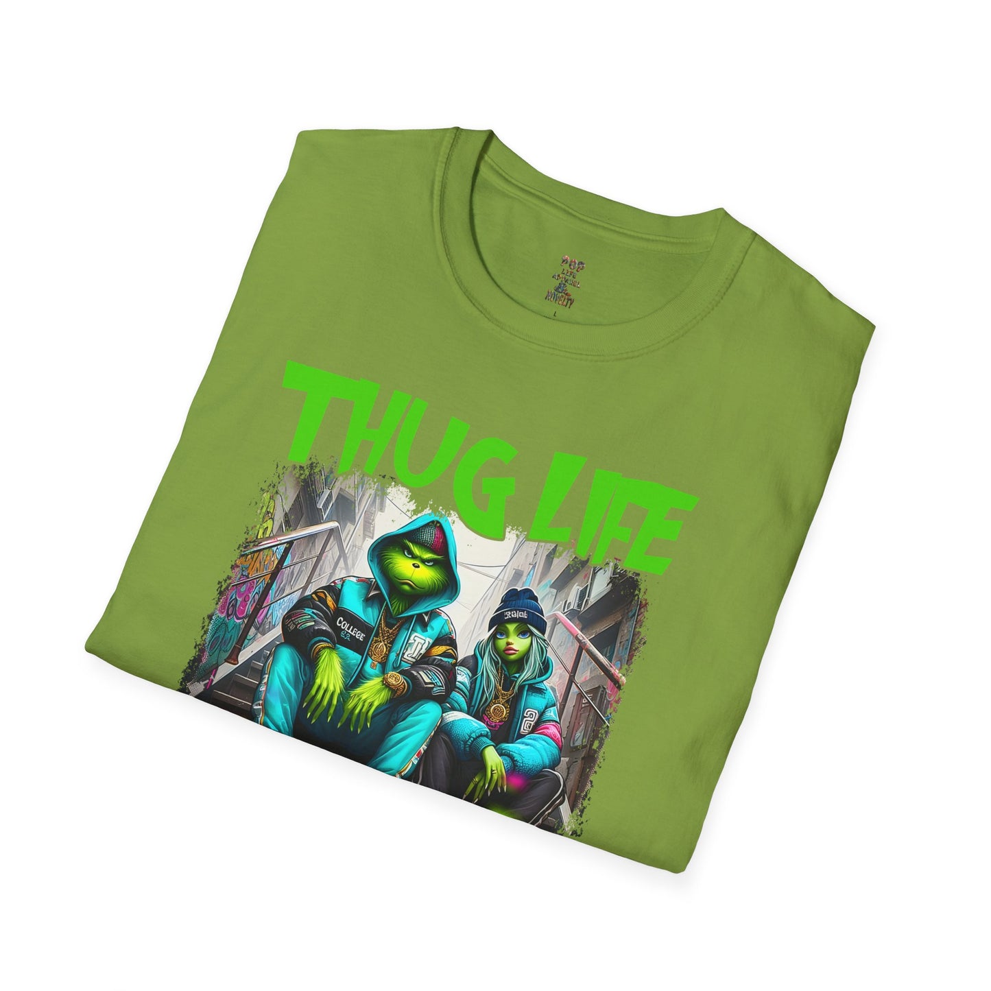 Copy of Grinch Chick Just Waiting For Christmas Softstyle T-Shirt