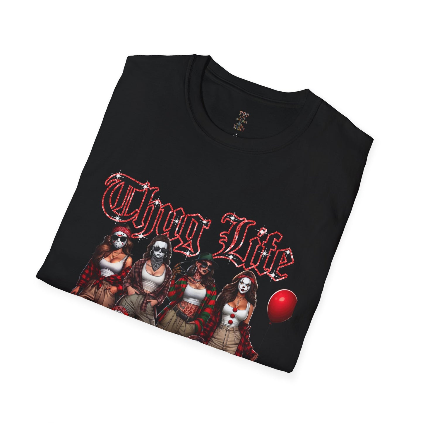 Female Horror Thug Life Unisex Softstyle T-Shirt